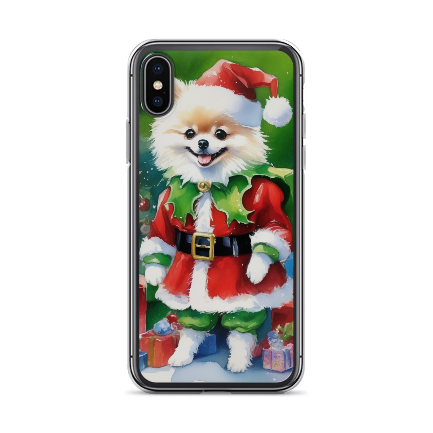 PugMug Custom White Pomeranian iPhone Case