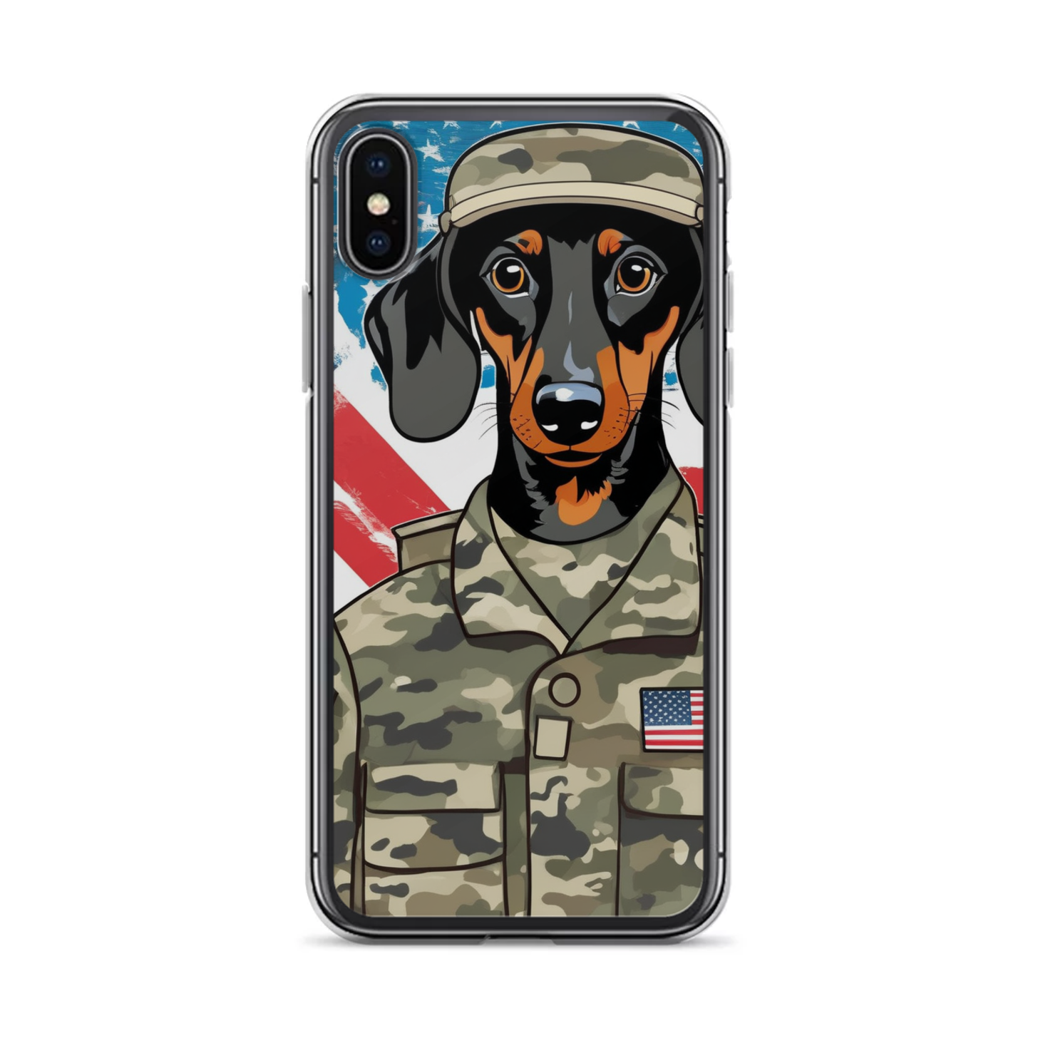 PugMug Custom Black Dachshund iPhone Case