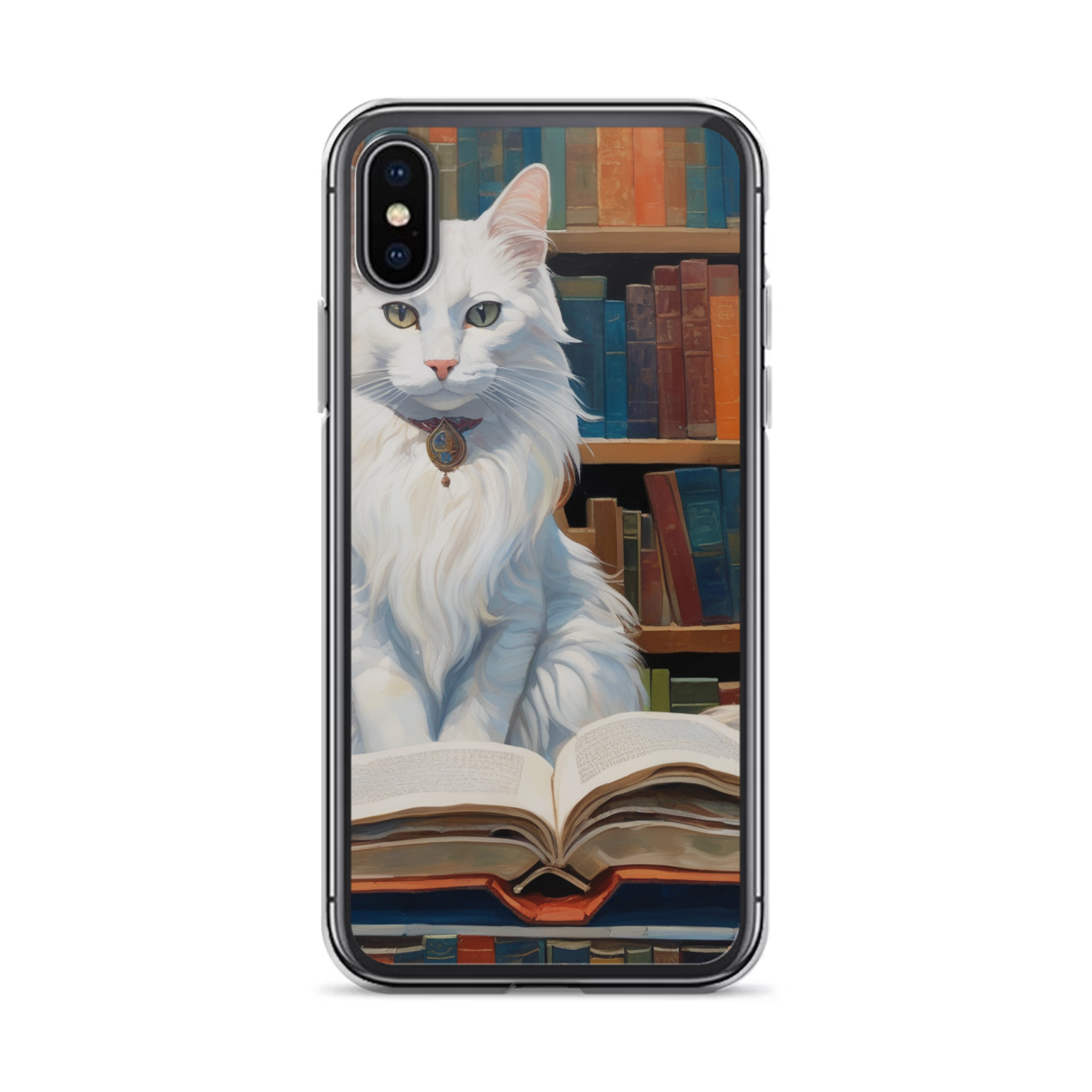 PugMug Custom White Companion Cat iPhone Case