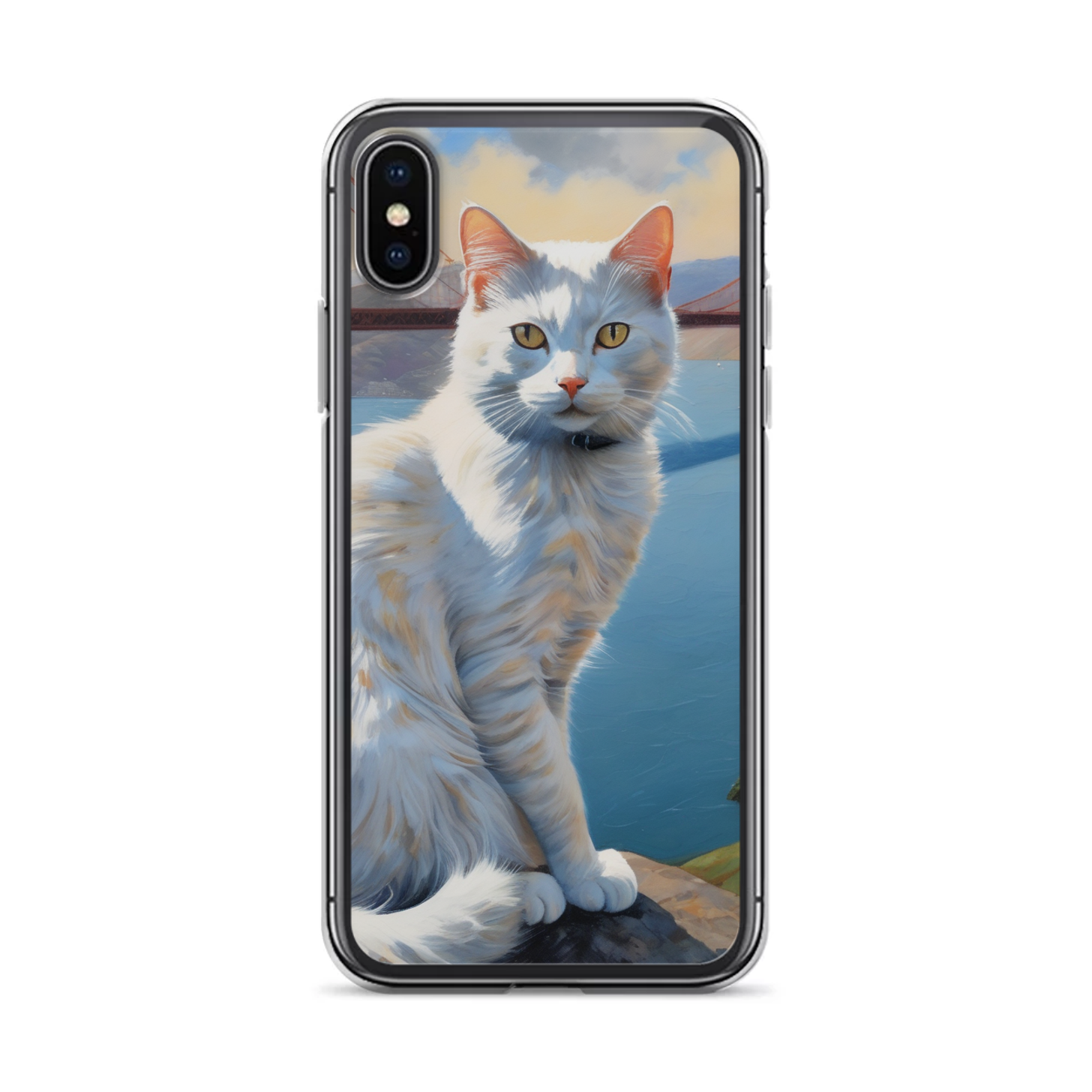 PugMug Custom White Companion Cat iPhone Case