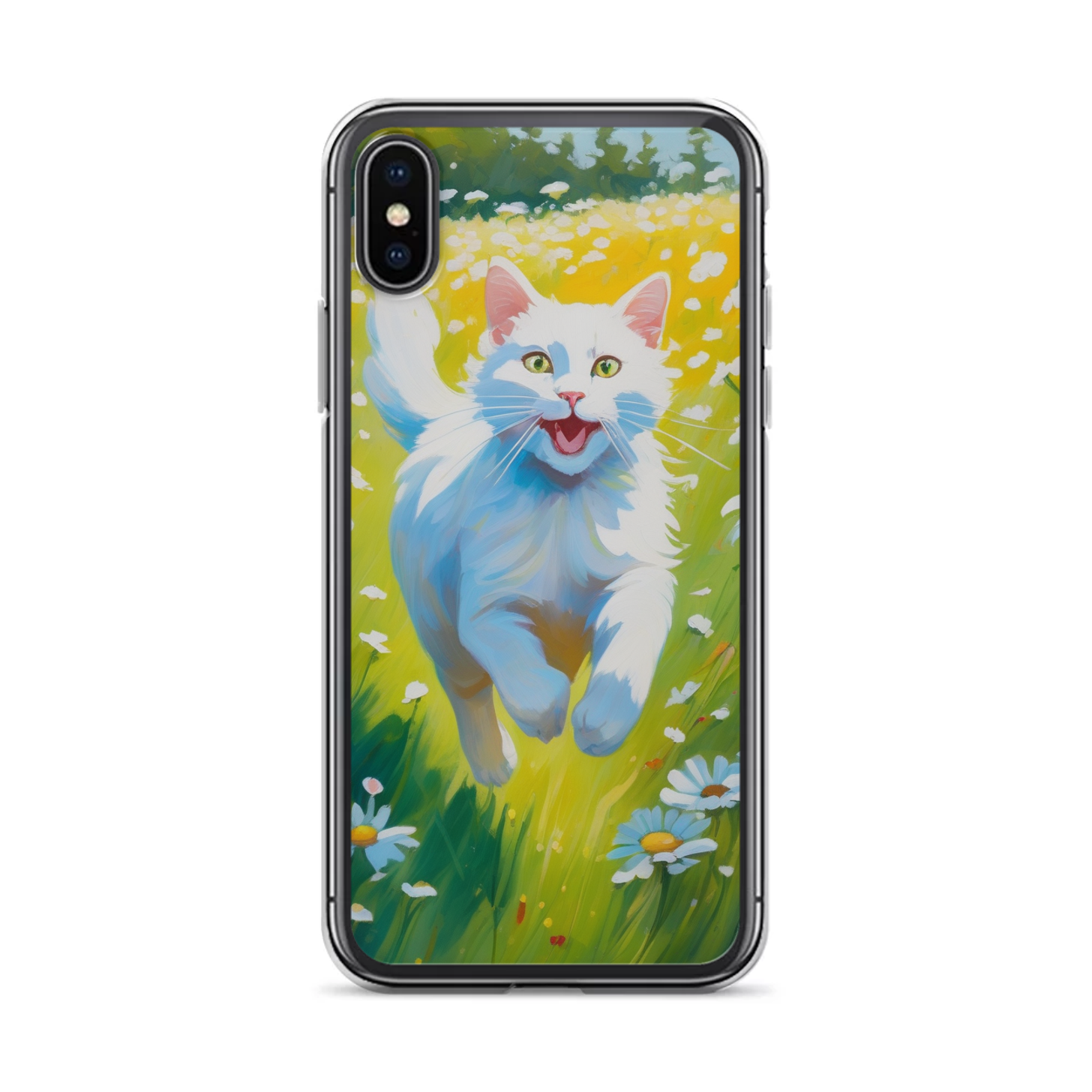 PugMug Custom White Companion Cat iPhone Case