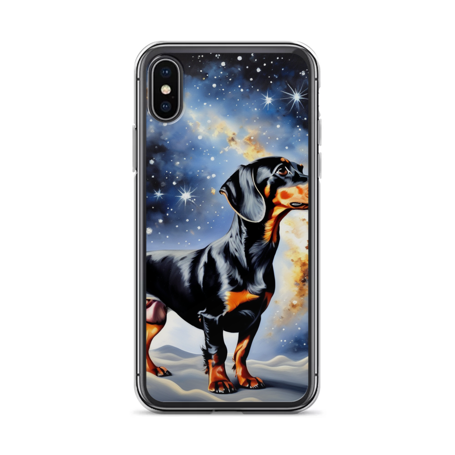 PugMug Custom Black Dachshund iPhone Case