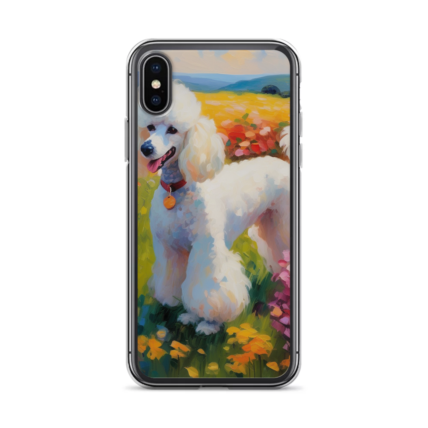 PugMug Custom White Poodle iPhone Case