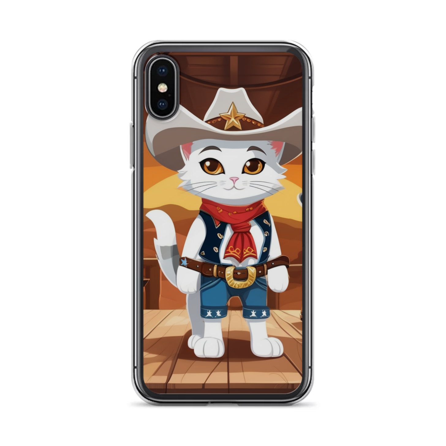 PugMug Custom White Companion Cat iPhone Case