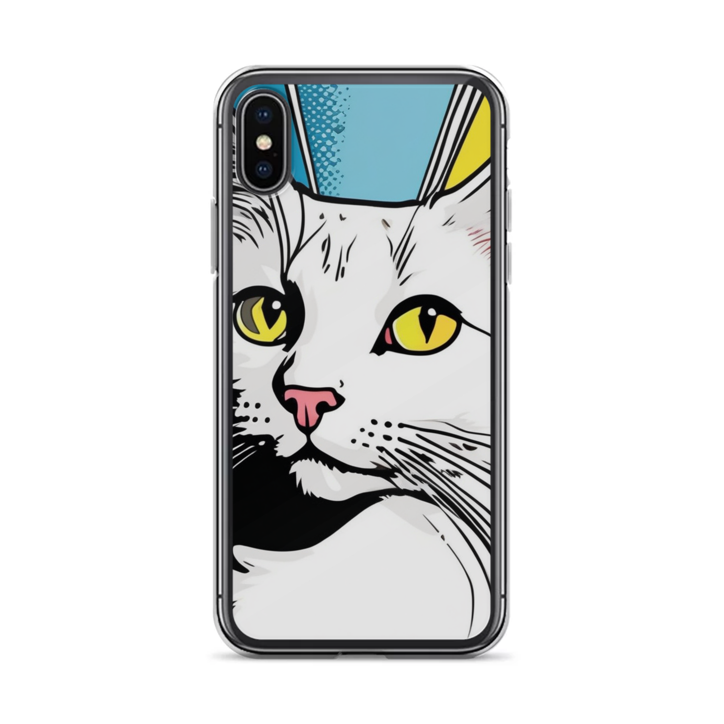 PugMug Custom White Companion Cat iPhone Case