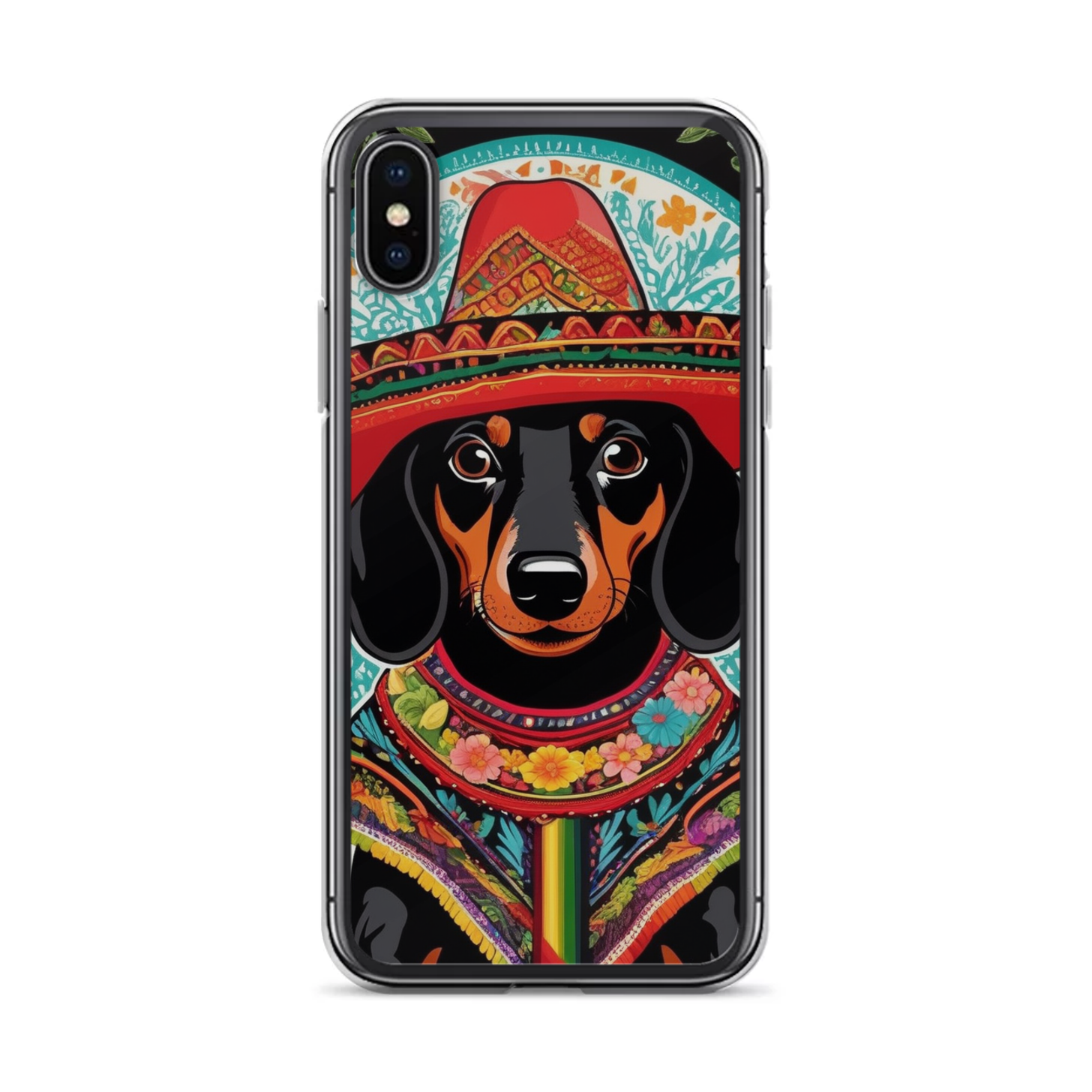 PugMug Custom Black Dachshund iPhone Case