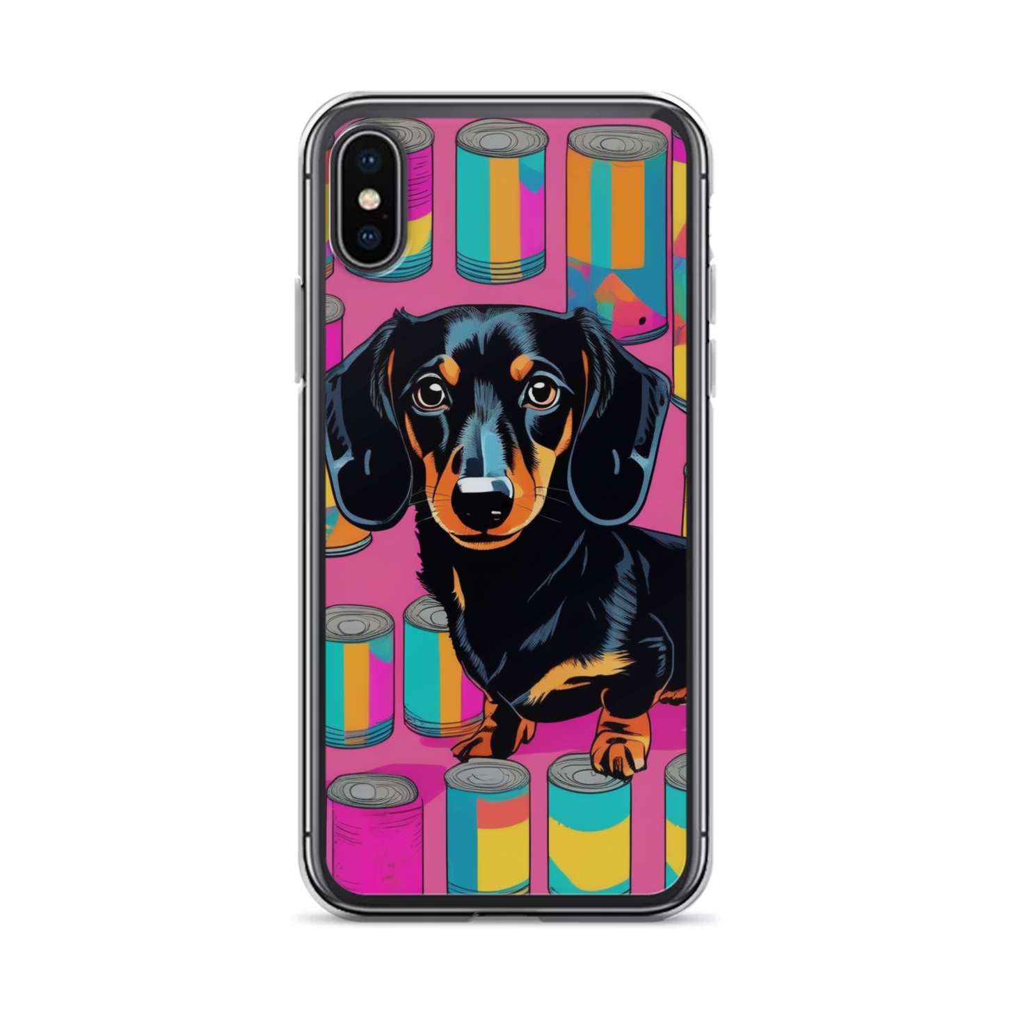 PugMug Custom Black Dachshund iPhone Case