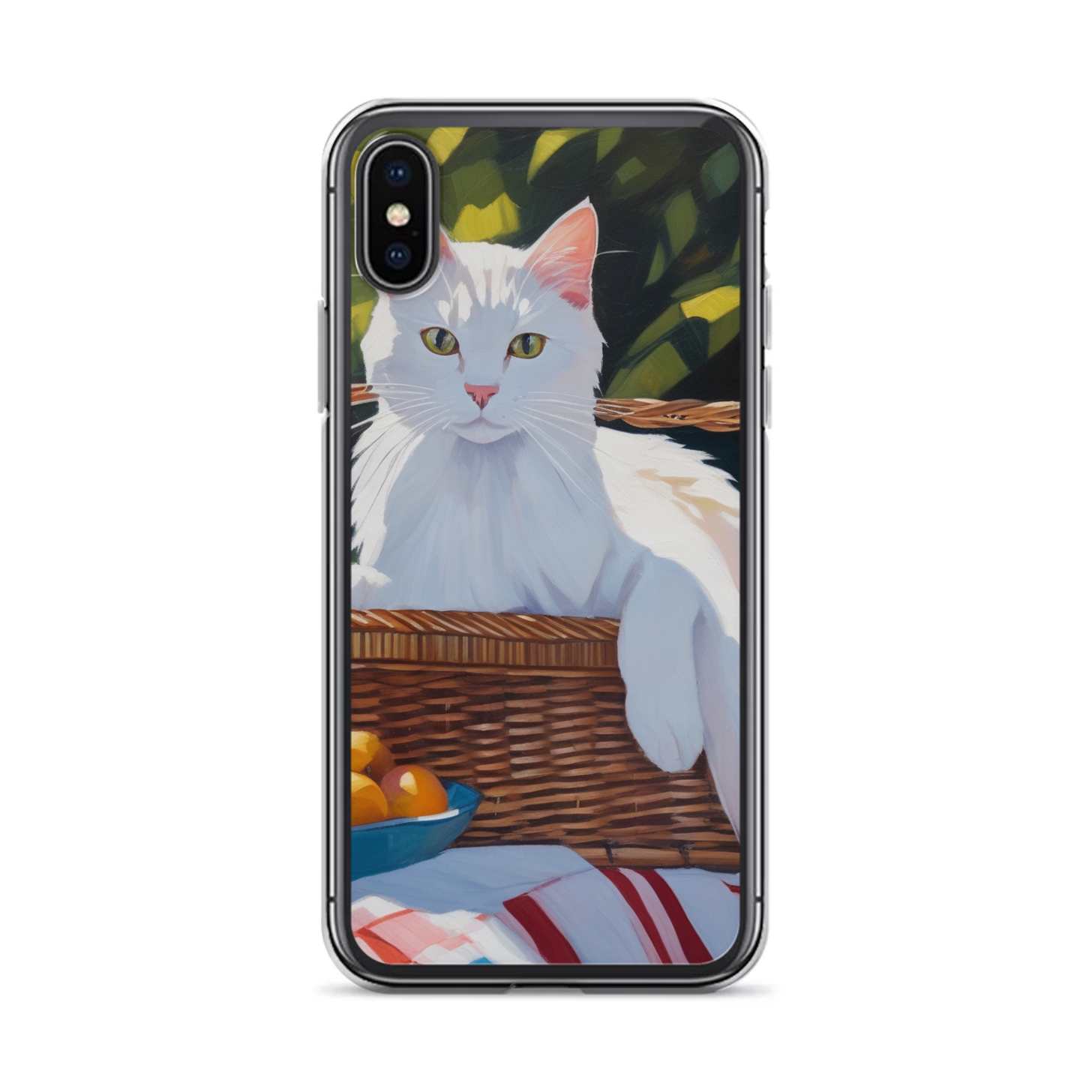 PugMug Custom White Companion Cat iPhone Case