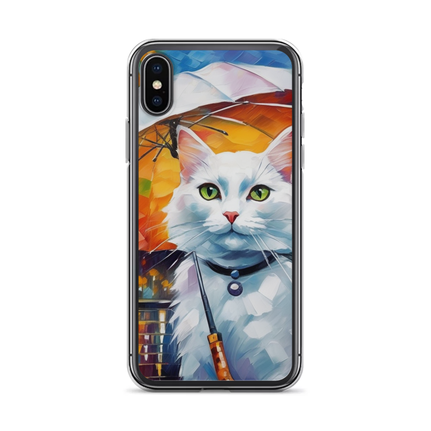 PugMug Custom White Companion Cat iPhone Case