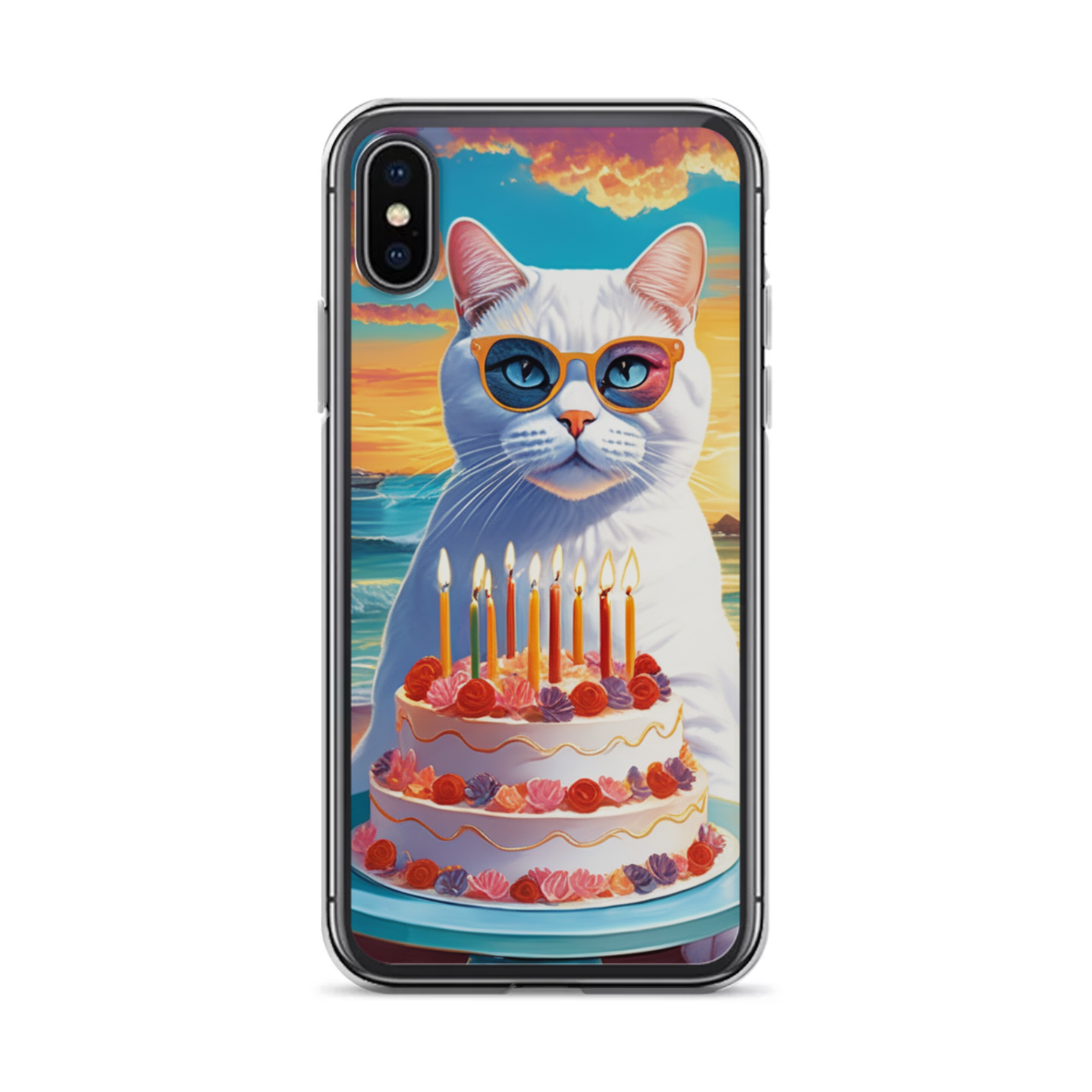 PugMug Custom White British Shorthair Cat iPhone Case
