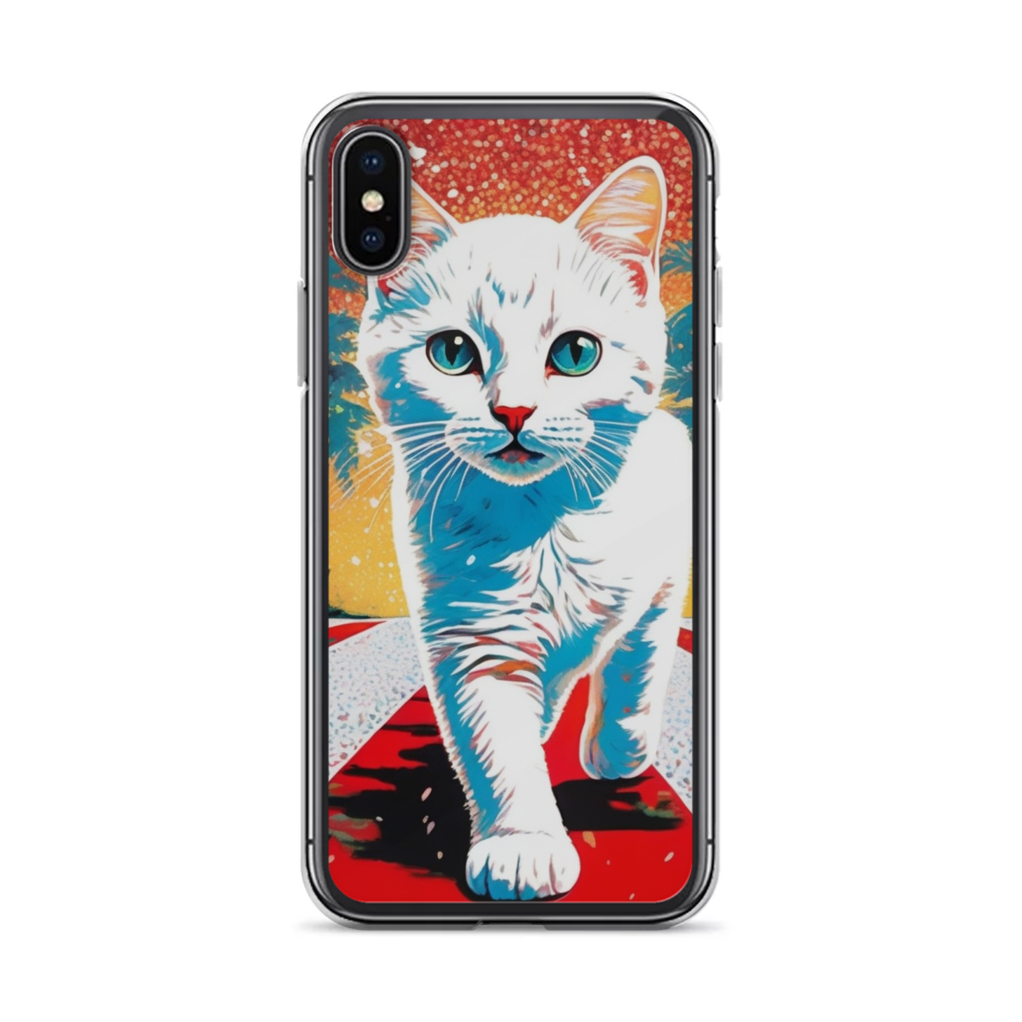 PugMug Custom White Companion Cat iPhone Case
