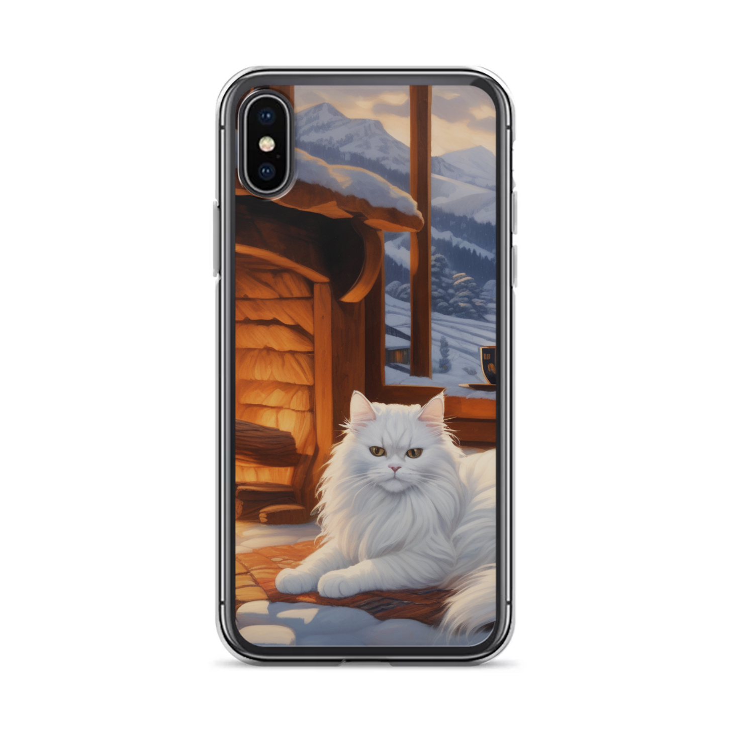 PugMug Custom White Persian Cat iPhone Case