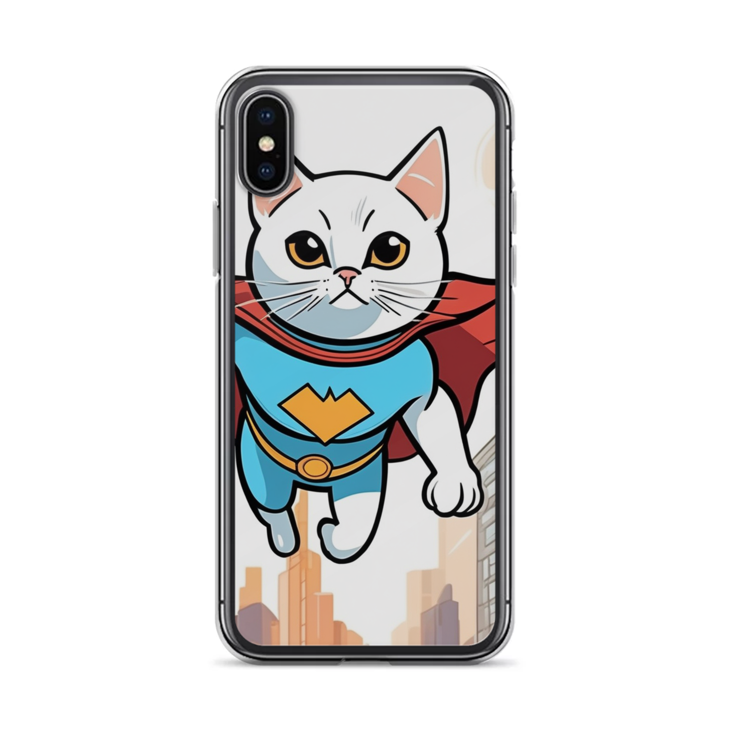 PugMug Custom White Companion Cat iPhone Case
