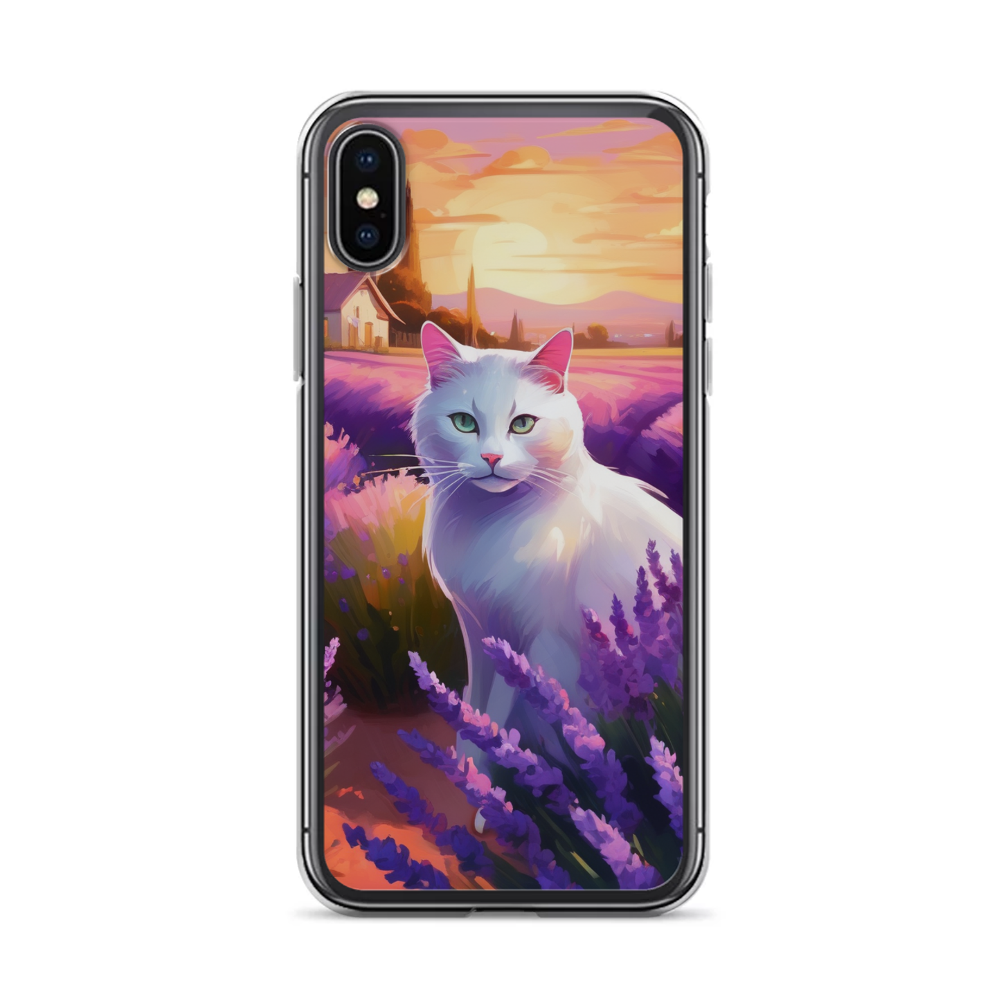 PugMug Custom White Companion Cat iPhone Case