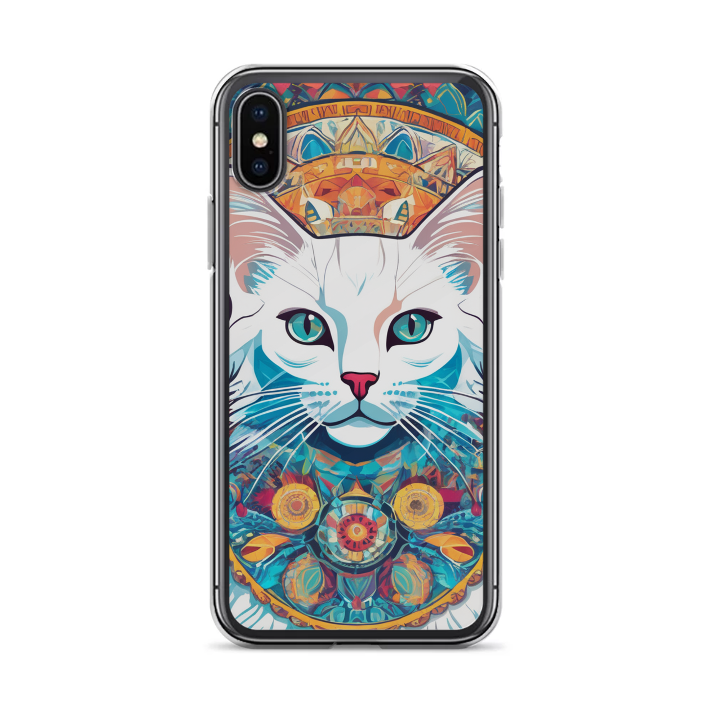 PugMug Custom White Companion Cat iPhone Case