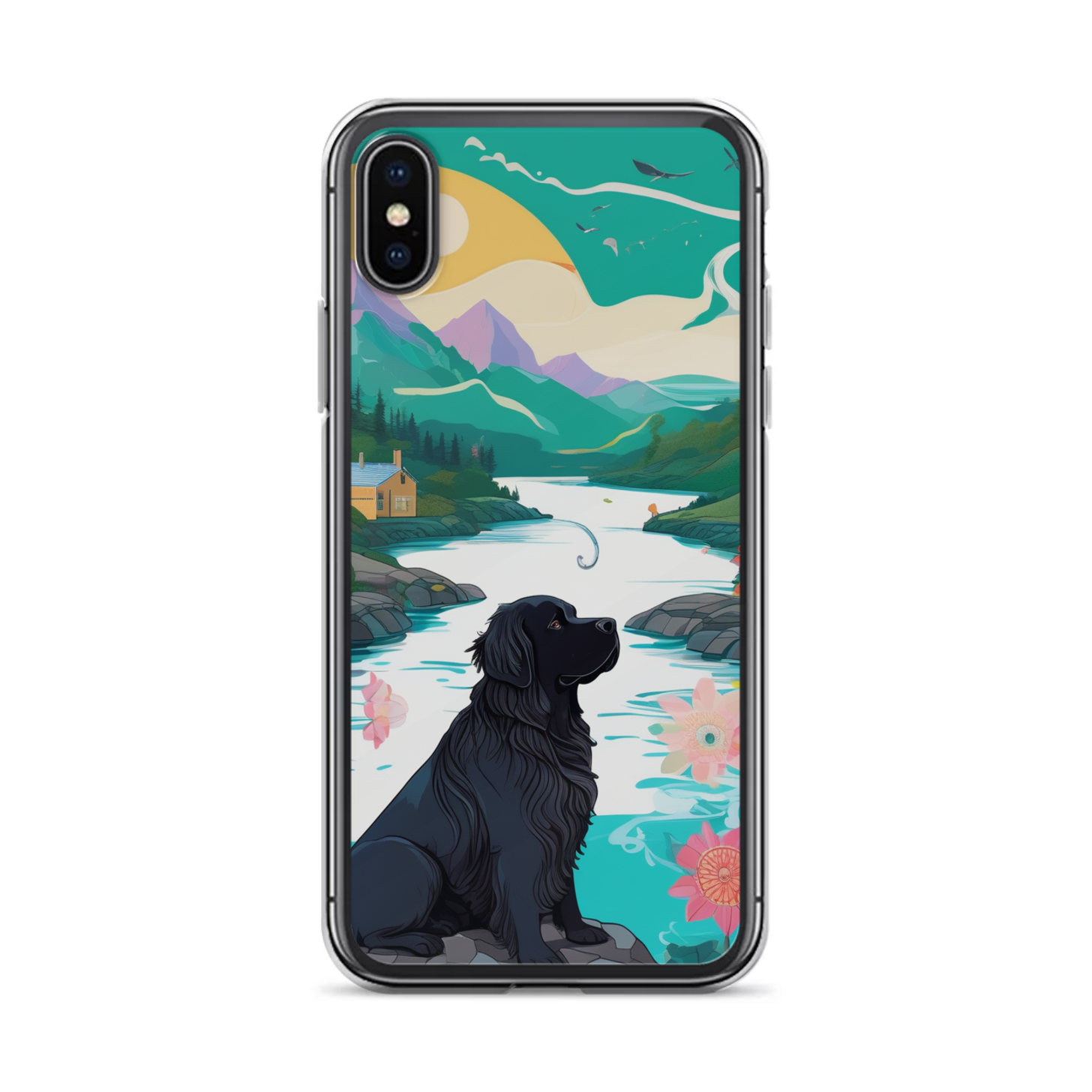 PugMug Custom Newfoundland iPhone Case