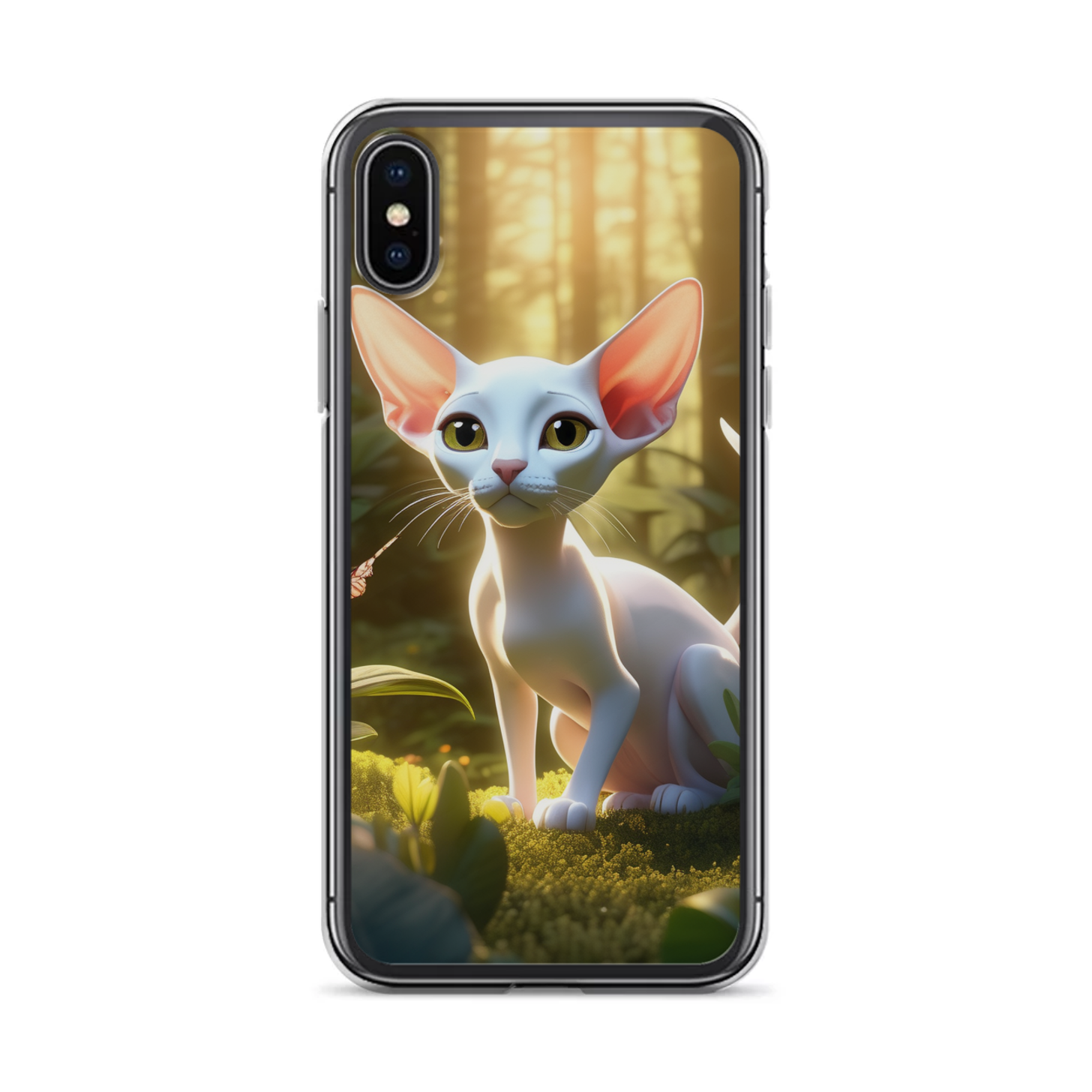 PugMug Custom White Sphynx Cat iPhone Case