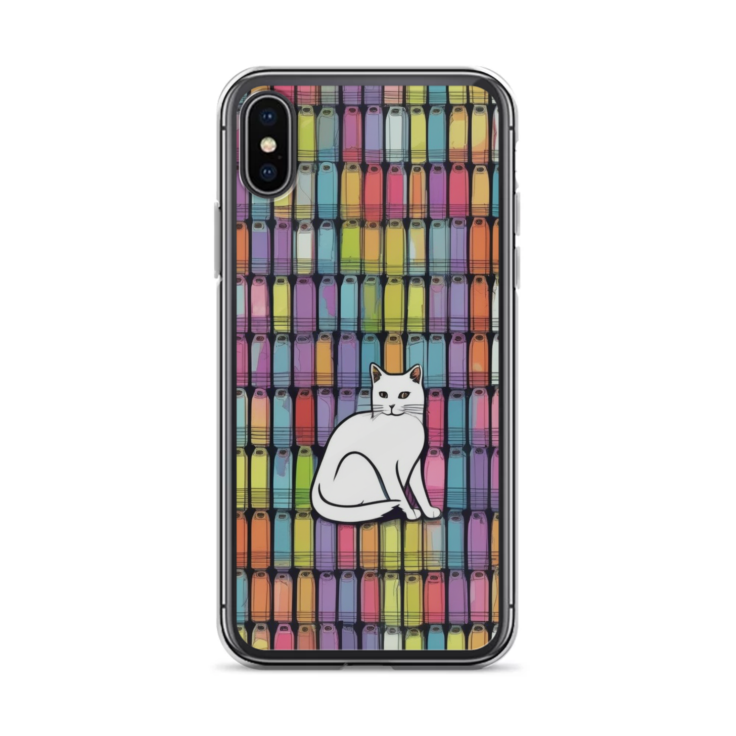 PugMug Custom White Companion Cat iPhone Case