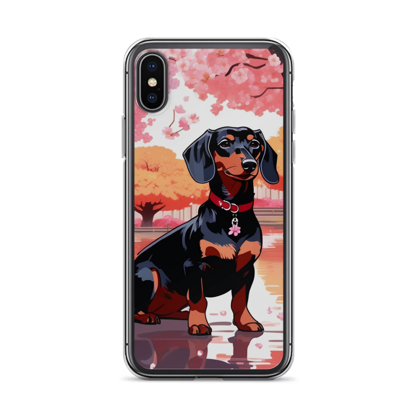 PugMug Custom Black Dachshund iPhone Case