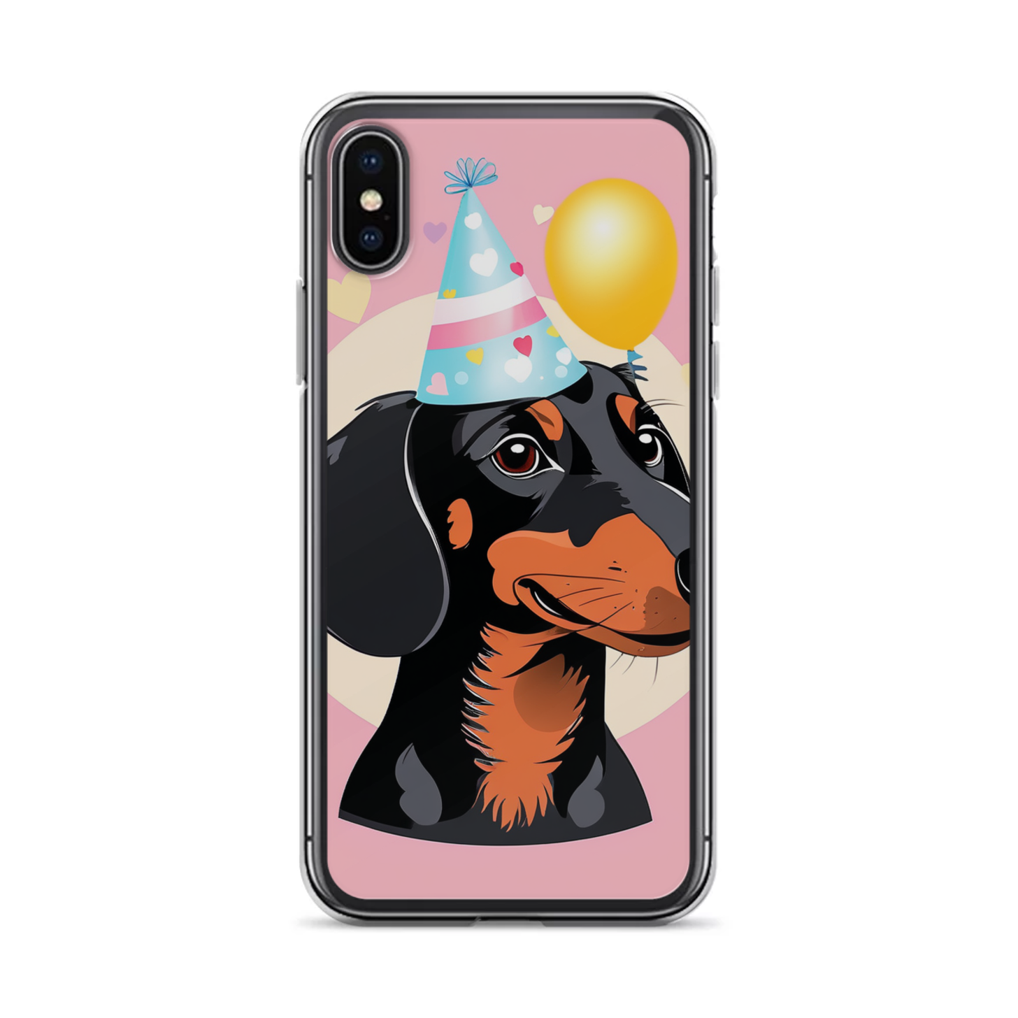 PugMug Custom Black Dachshund iPhone Case