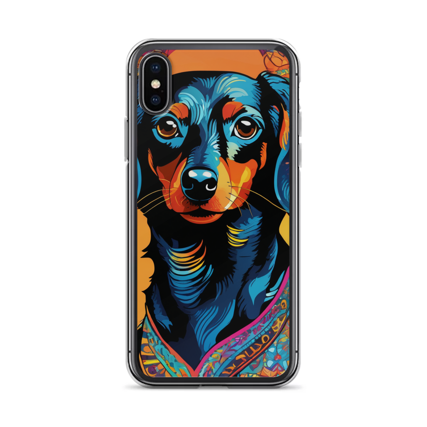PugMug Custom Black Dachshund iPhone Case