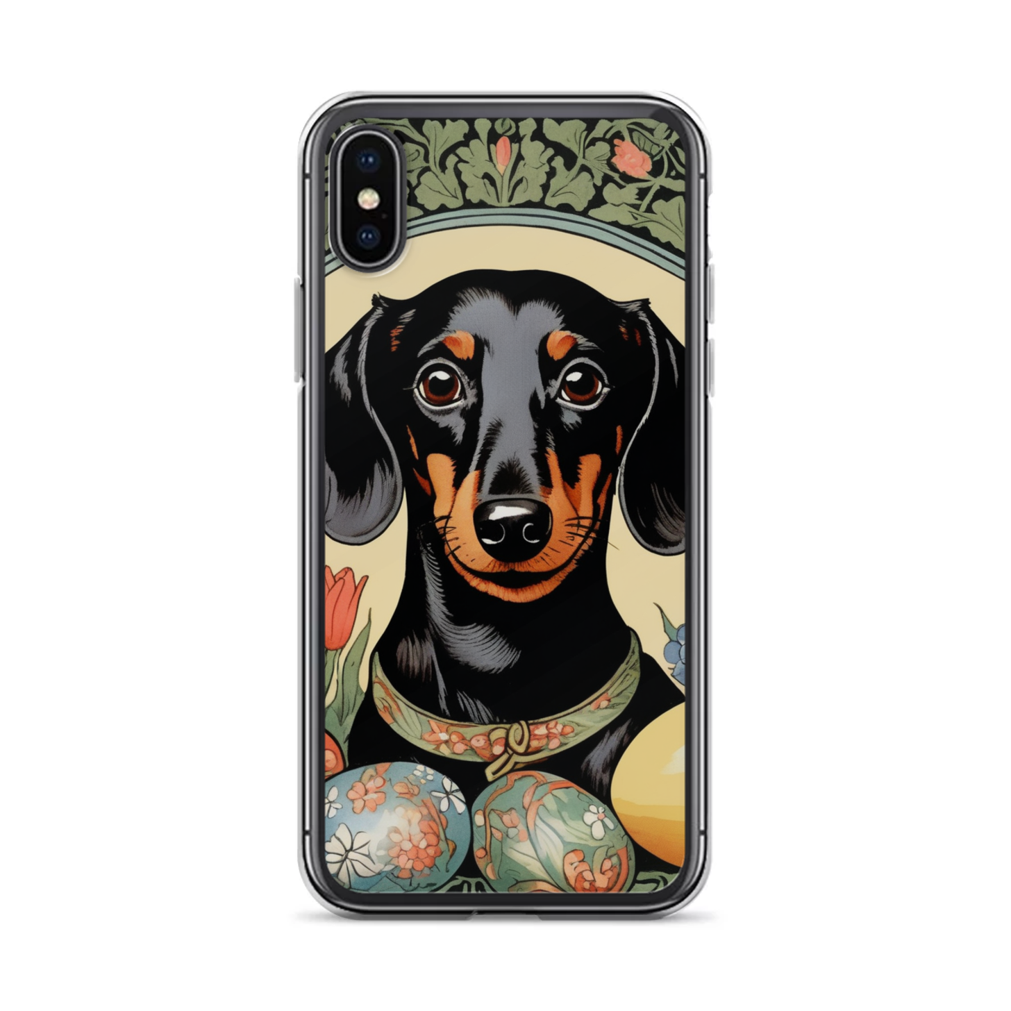 PugMug Custom Black Dachshund iPhone Case