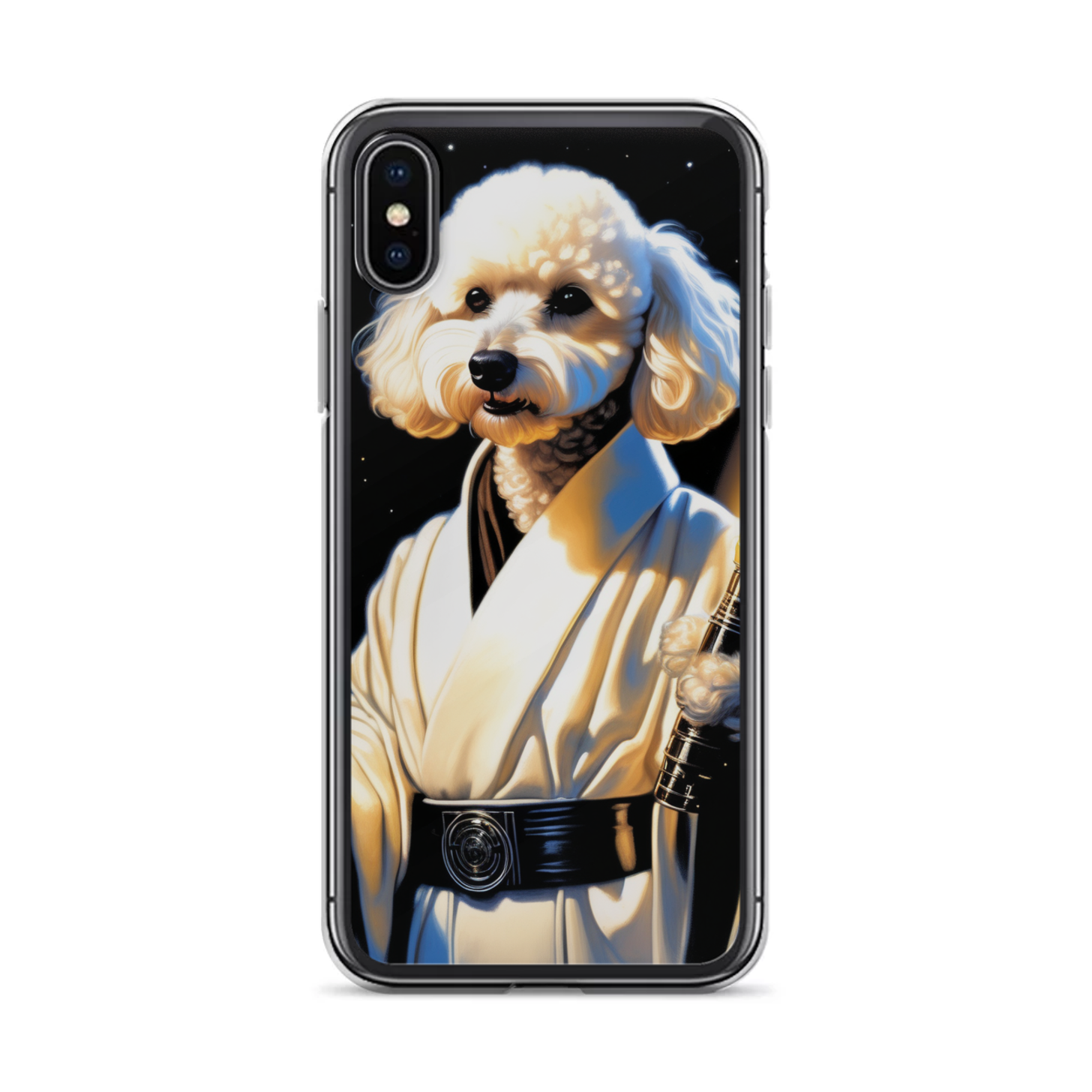PugMug Custom White Poodle iPhone Case