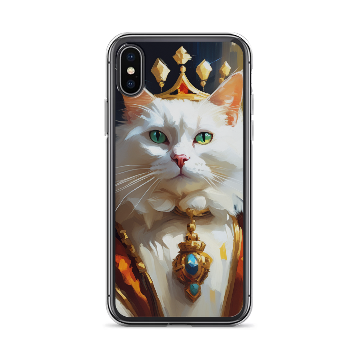 PugMug Custom White Companion Cat iPhone Case