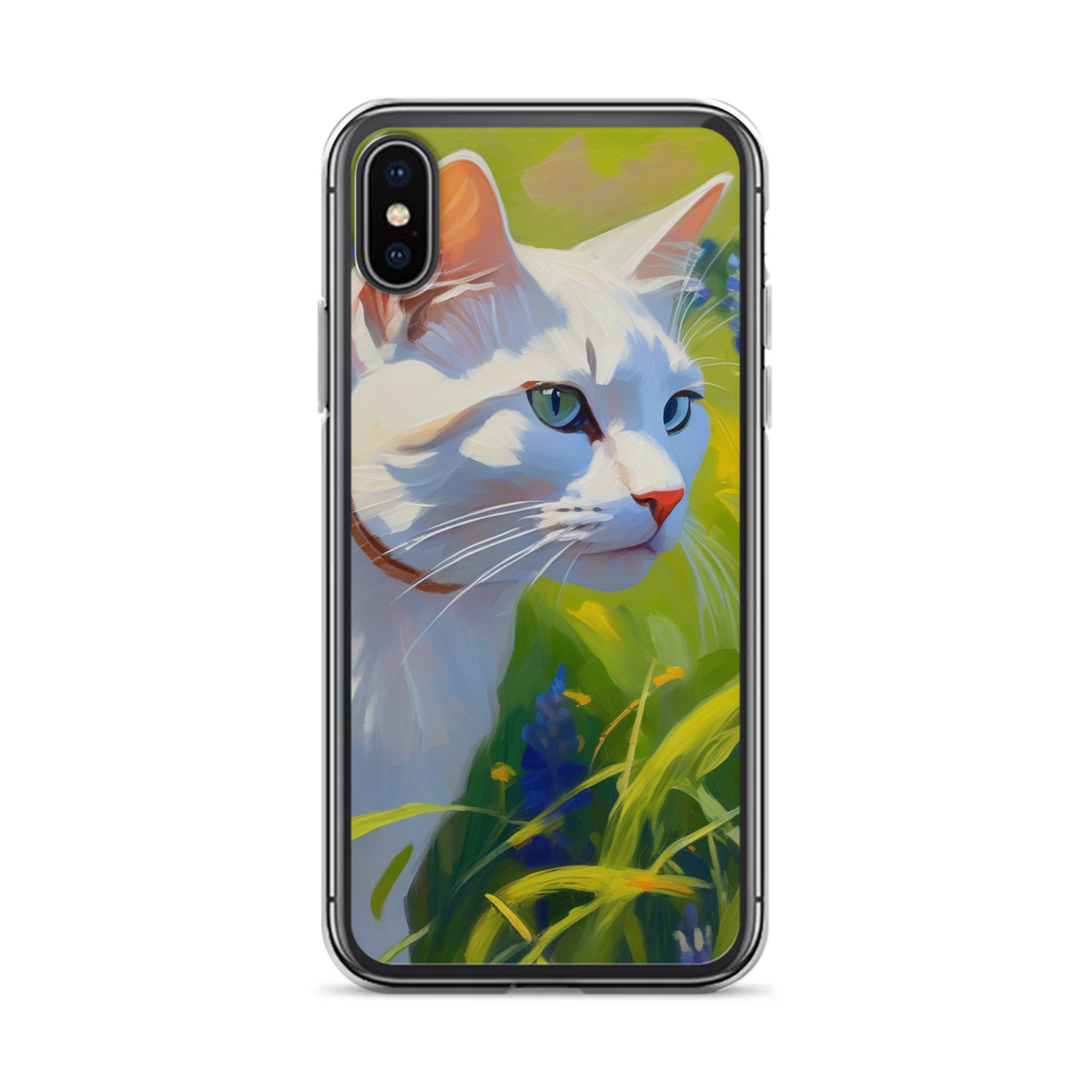 PugMug Custom White Companion Cat iPhone Case