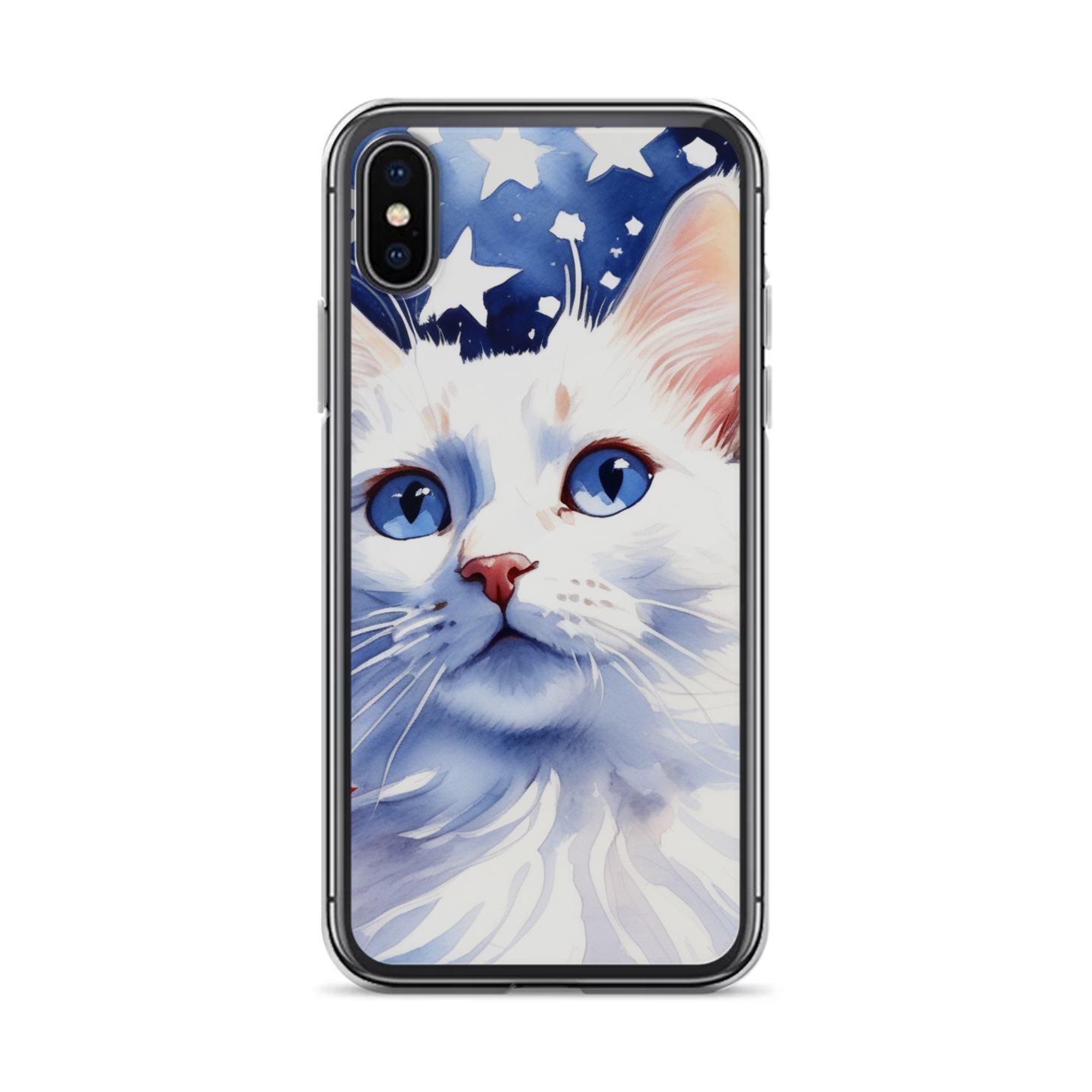 PugMug Custom White Companion Cat iPhone Case