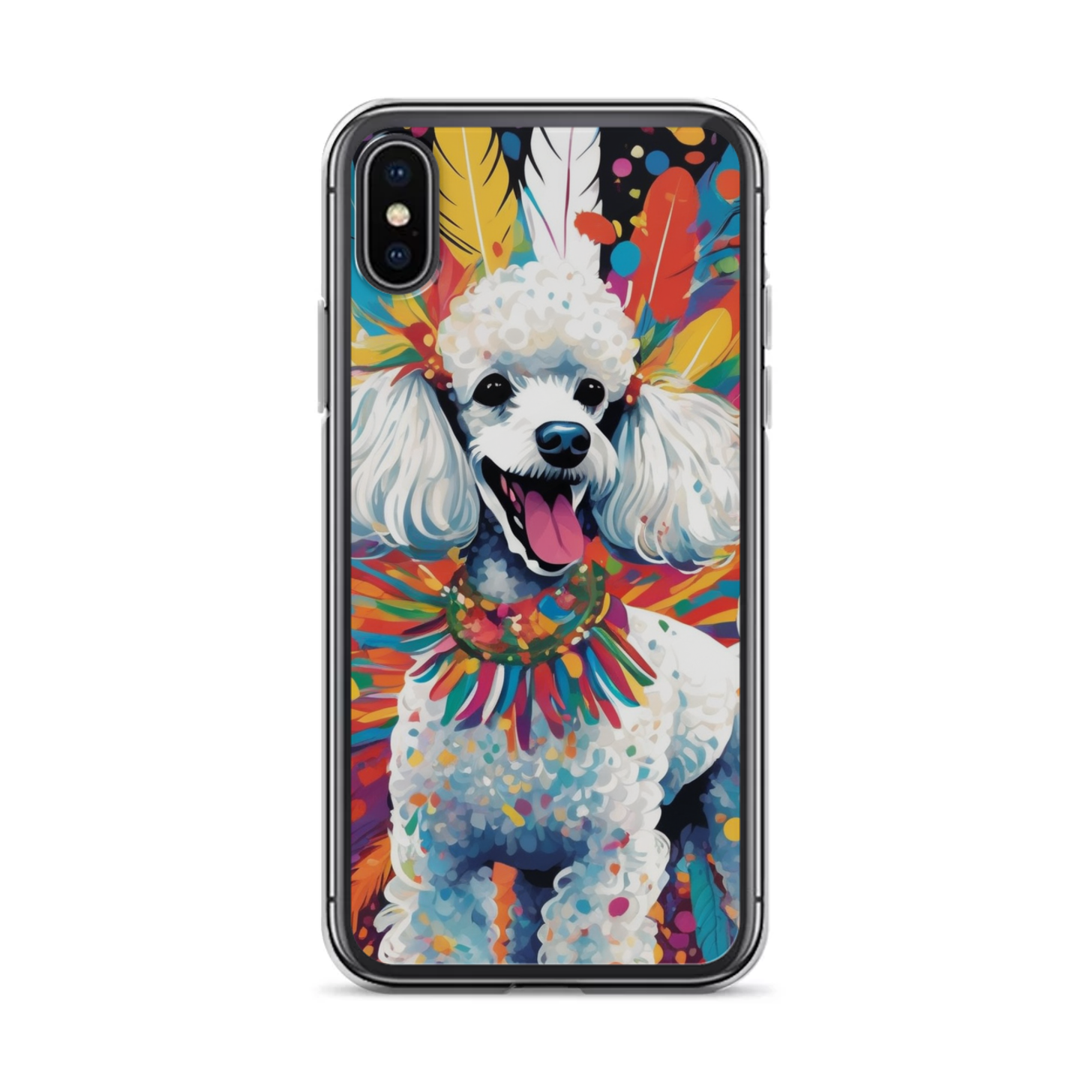 PugMug Custom White Poodle iPhone Case