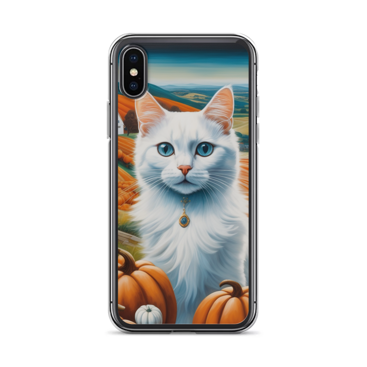 PugMug Custom White Companion Cat iPhone Case