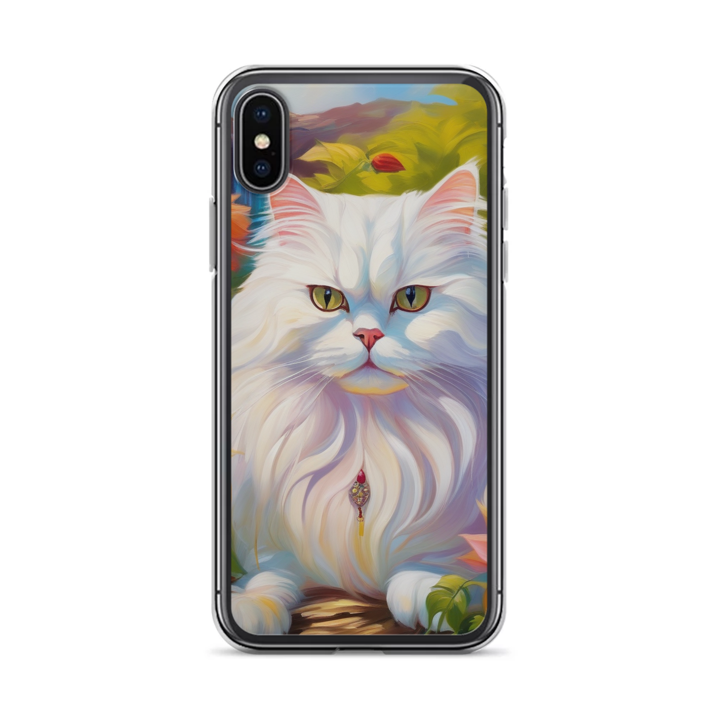 PugMug Custom White Persian Cat iPhone Case