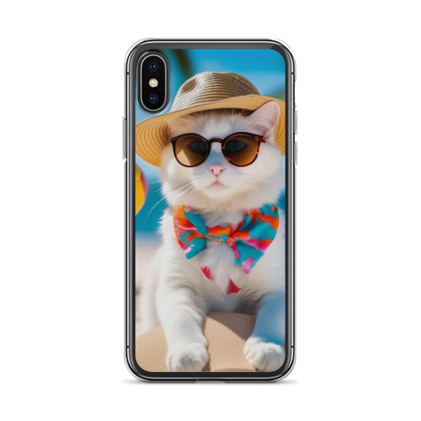 PugMug Custom White Companion Cat iPhone Case