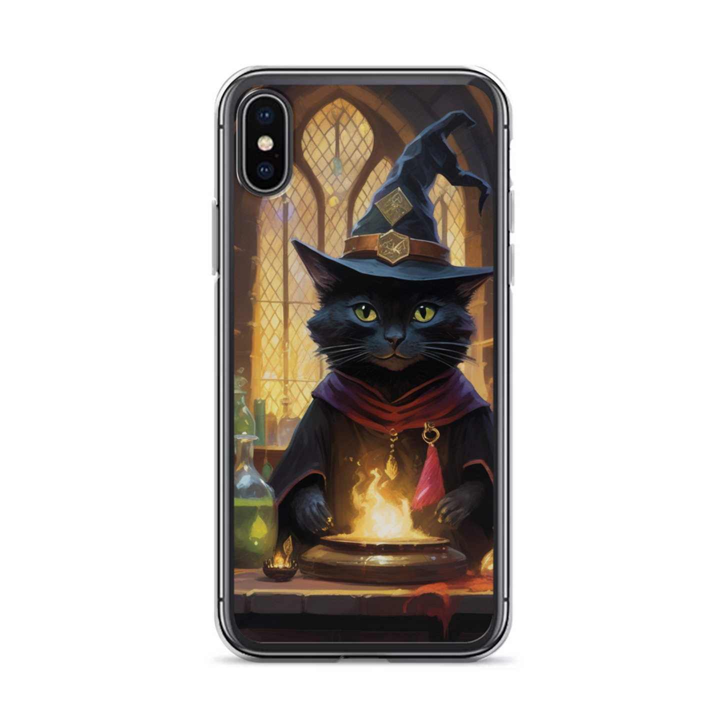 PugMug Custom Black Companion Cat iPhone Case