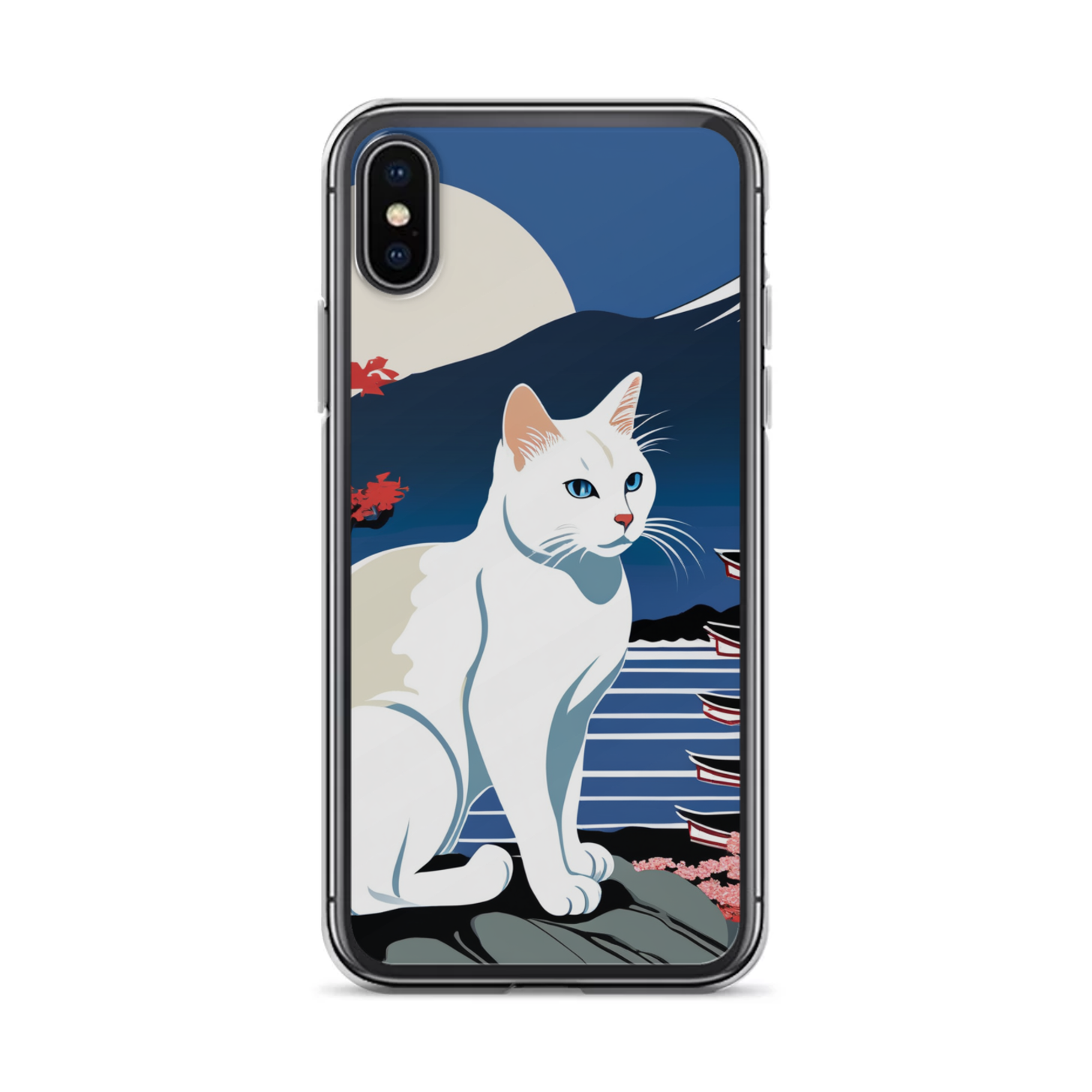 PugMug Custom White Companion Cat iPhone Case