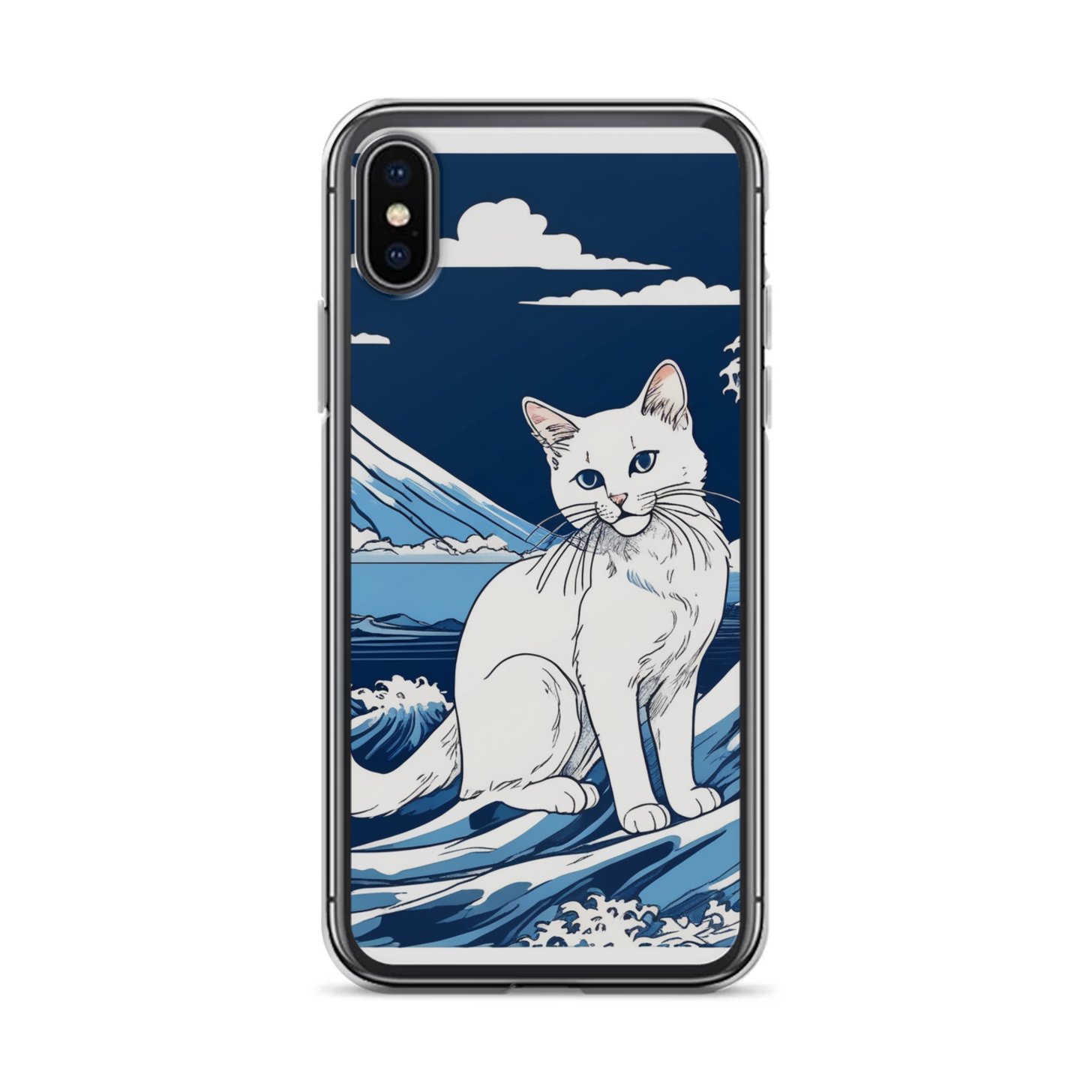 PugMug Custom White Companion Cat iPhone Case