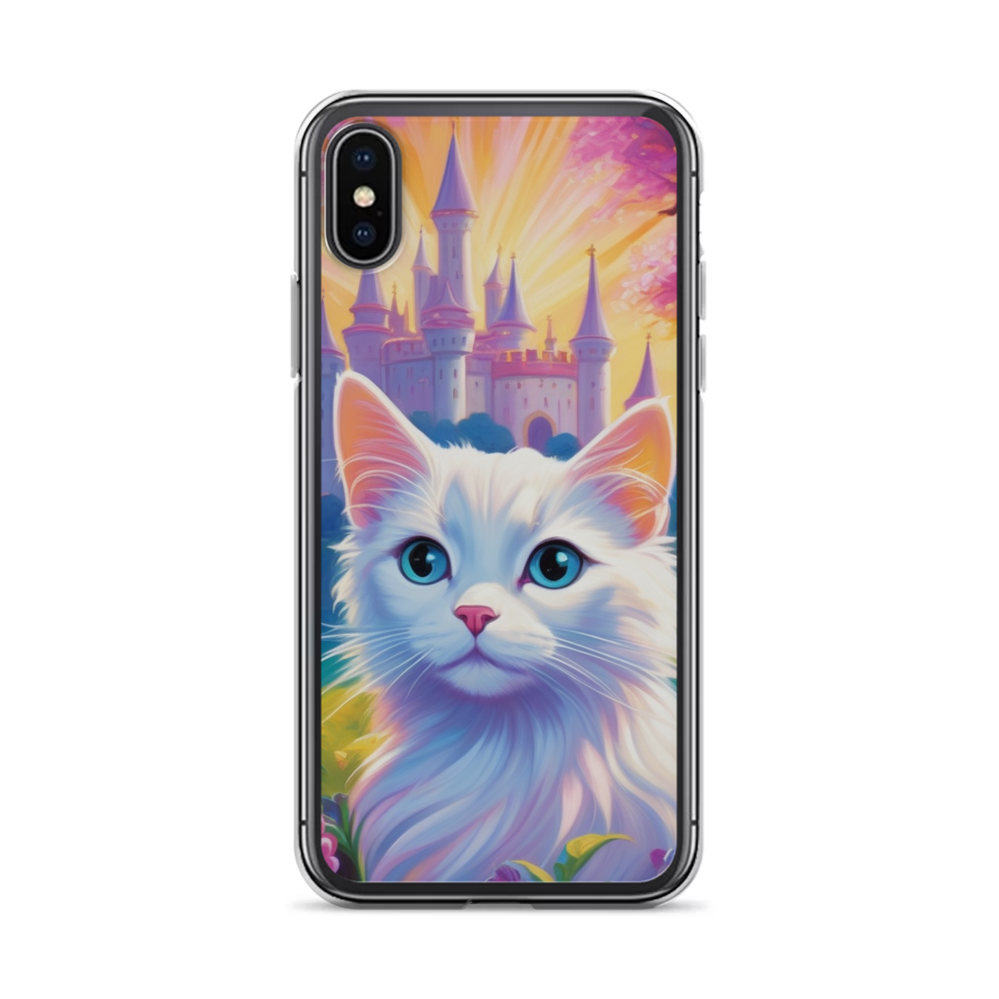 PugMug Custom White Companion Cat iPhone Case