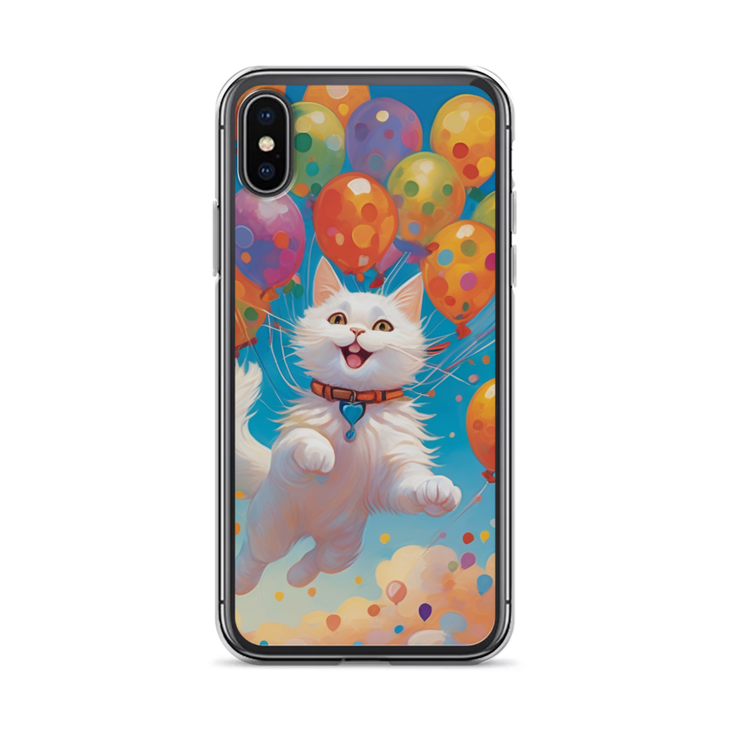 PugMug Custom White Companion Cat iPhone Case