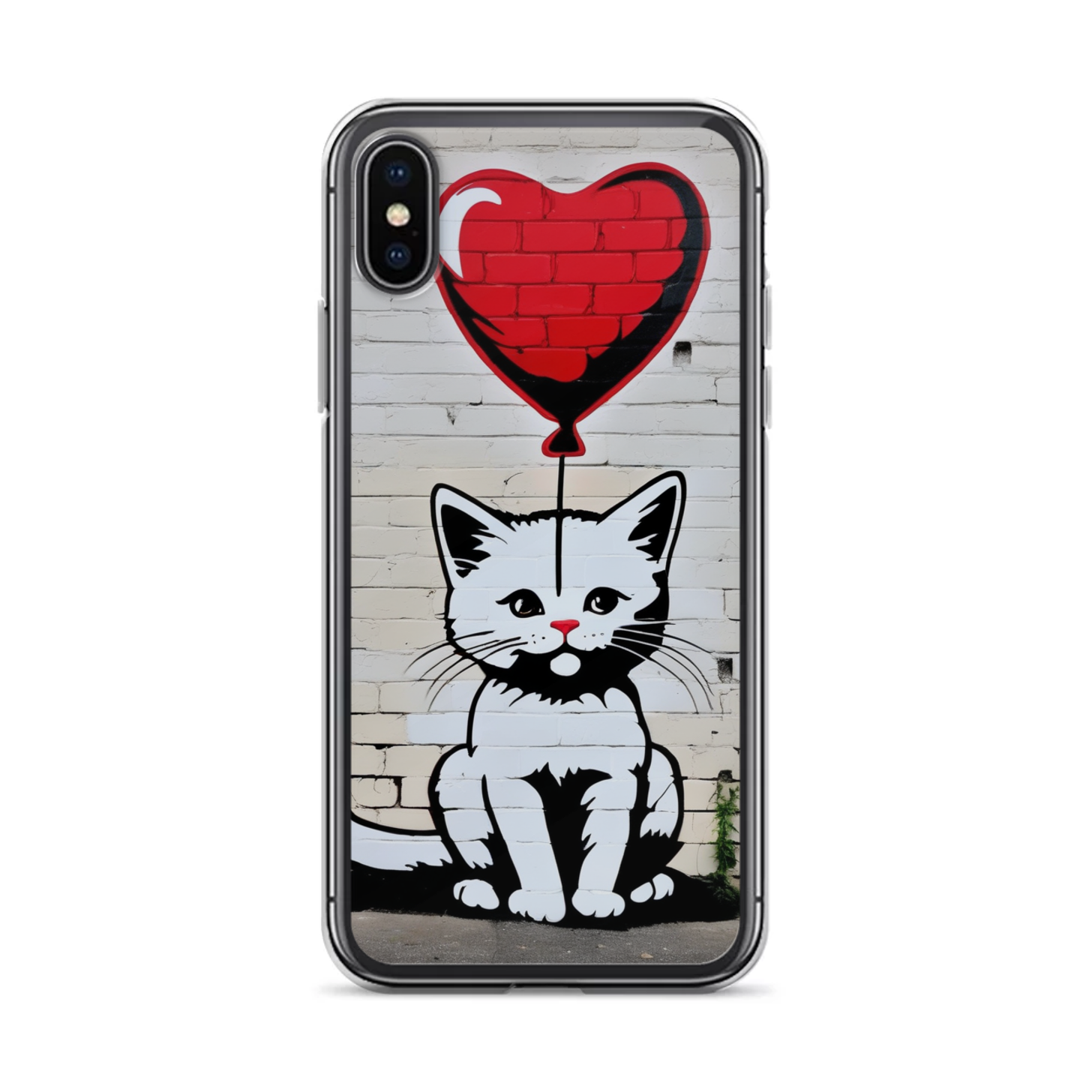 PugMug Custom White Companion Cat iPhone Case