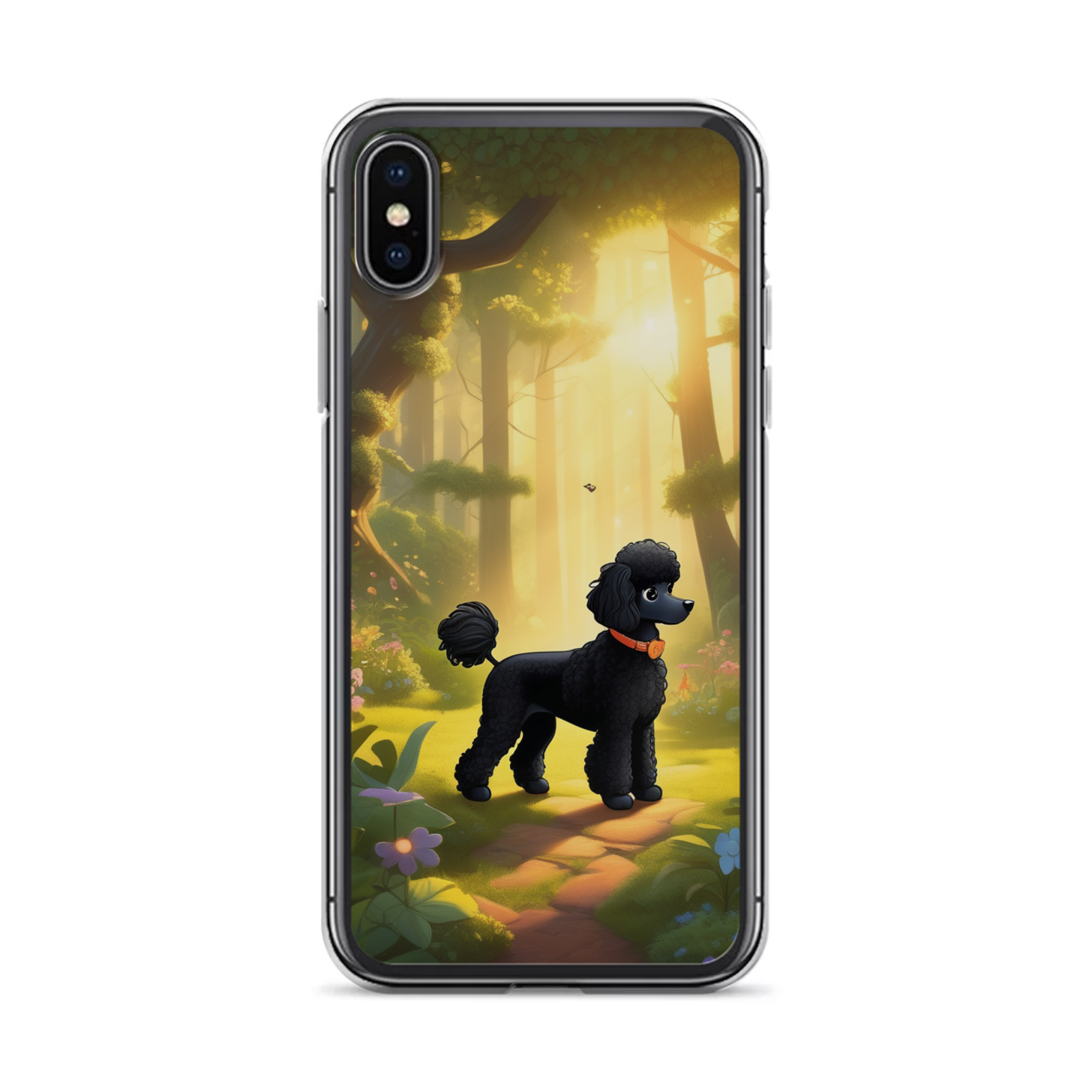 PugMug Custom Black Poodle iPhone Case