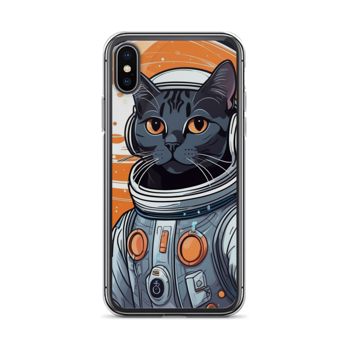 PugMug Custom Black American Shorthair Cat iPhone Case