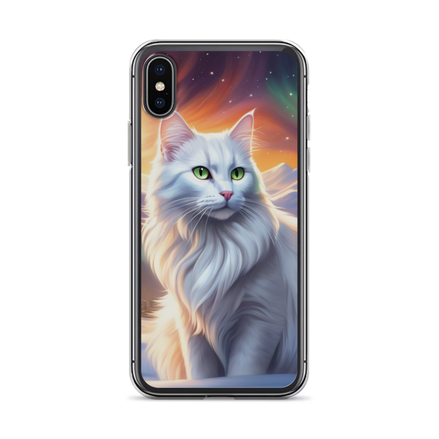 PugMug Custom White Companion Cat iPhone Case