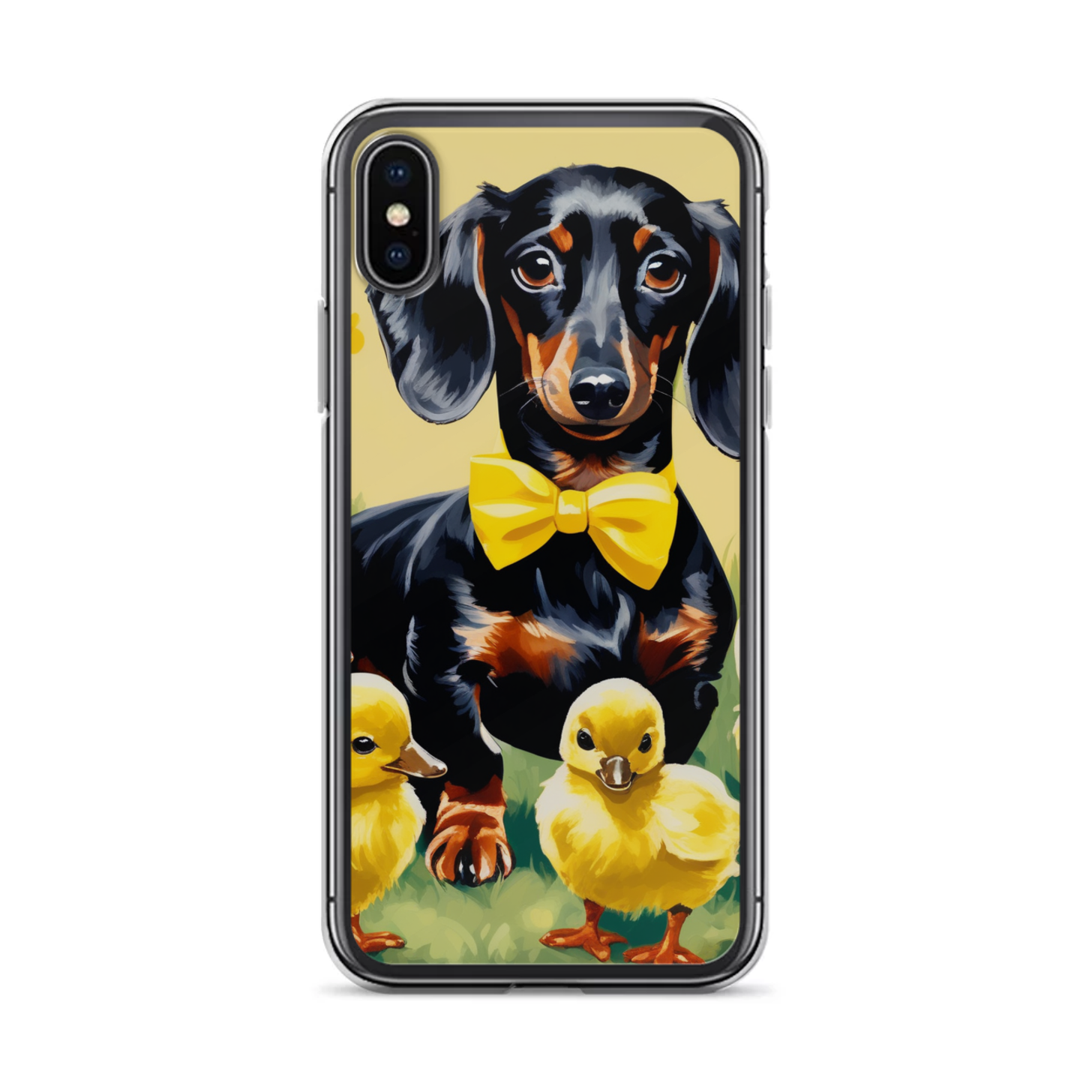 PugMug Custom Black Dachshund iPhone Case