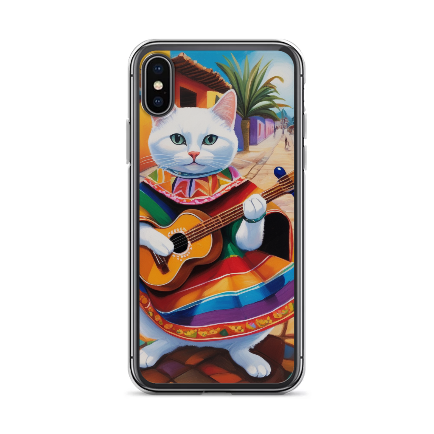 PugMug Custom White Companion Cat iPhone Case