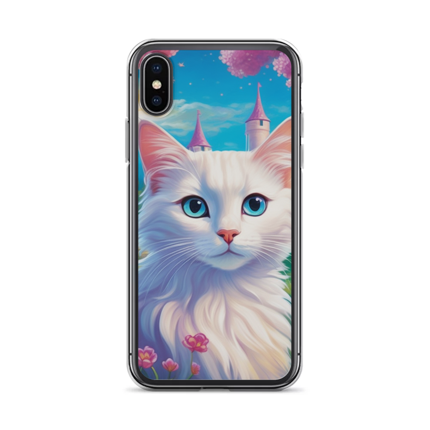 PugMug Custom White Companion Cat iPhone Case