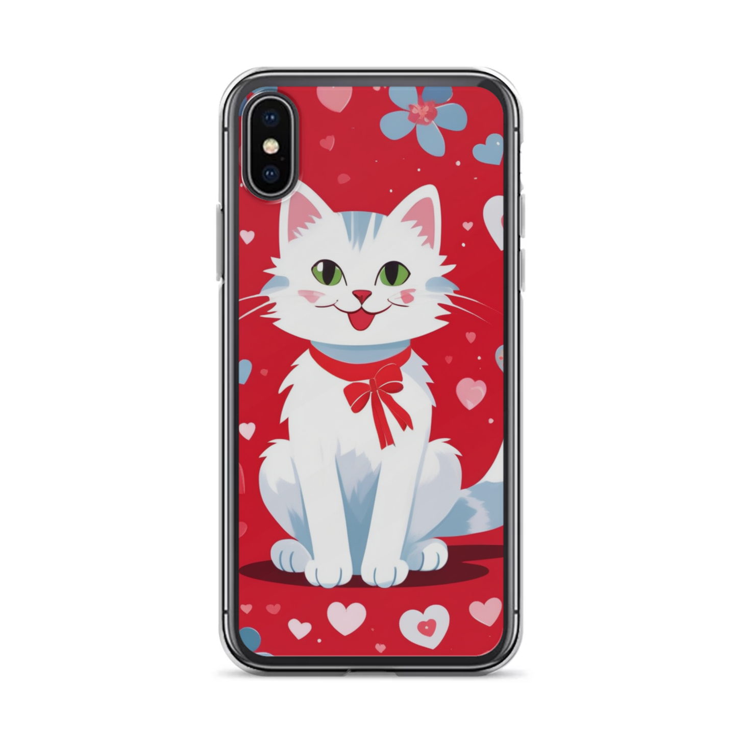PugMug Custom White Companion Cat iPhone Case