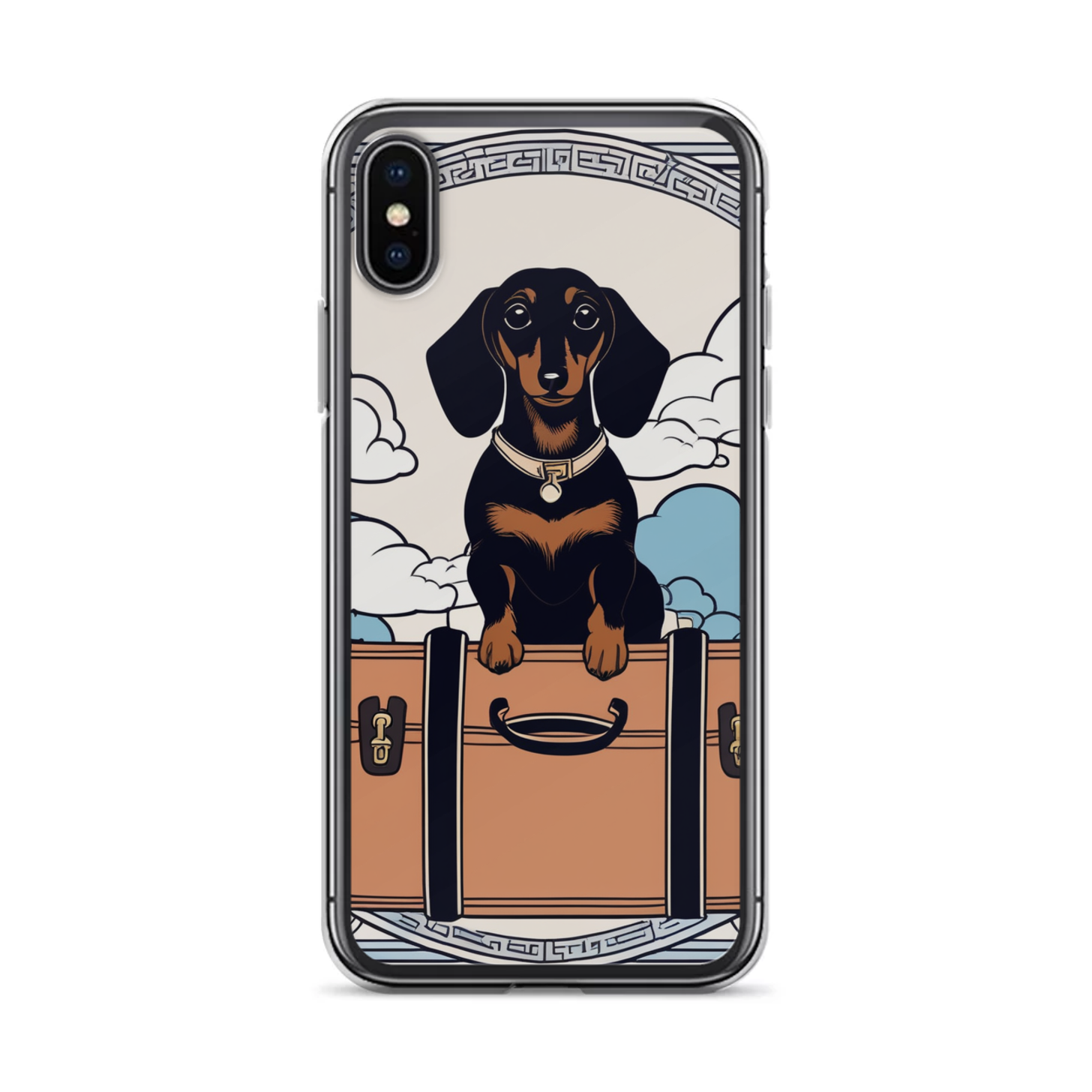 PugMug Custom Black Dachshund iPhone Case