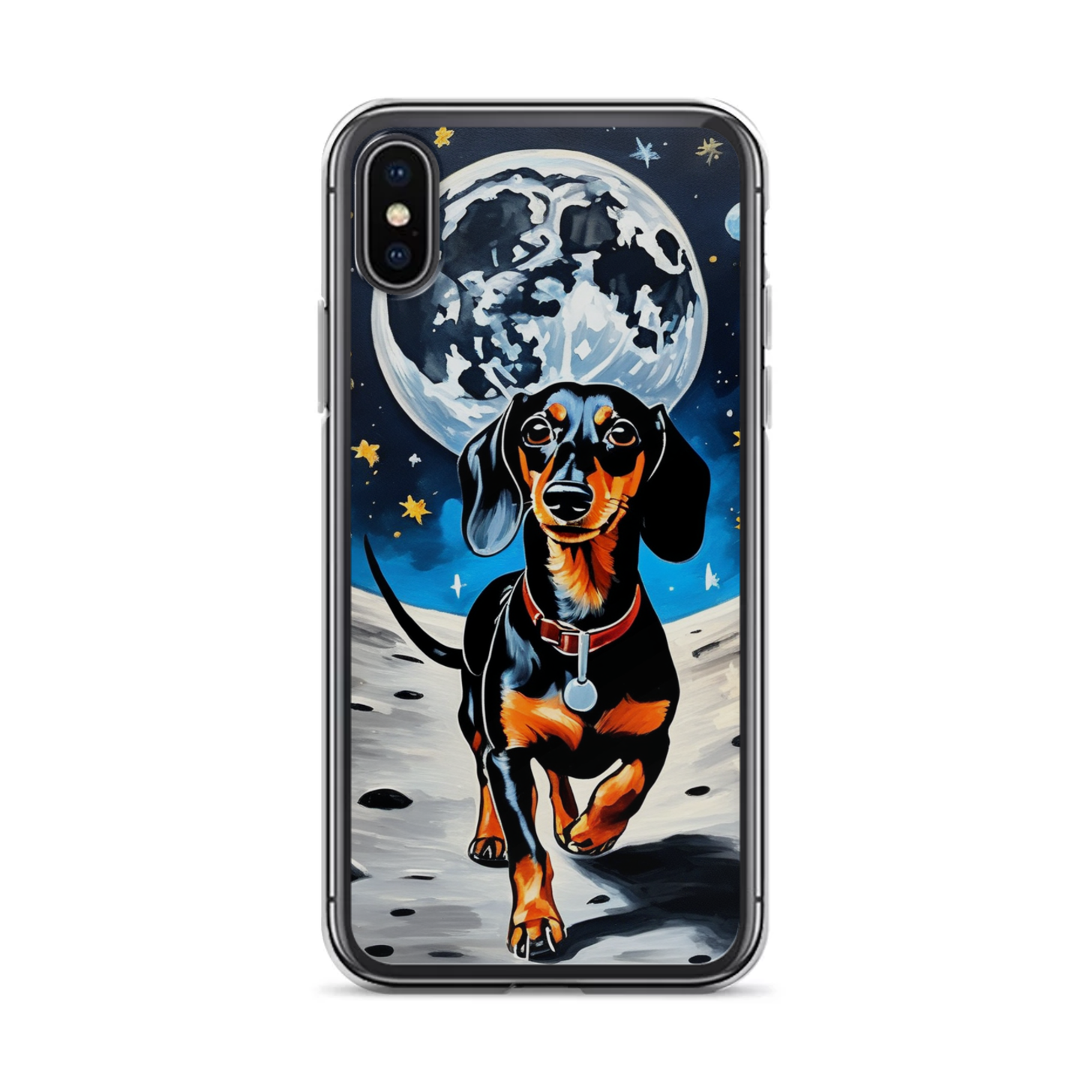 PugMug Custom Black Dachshund iPhone Case