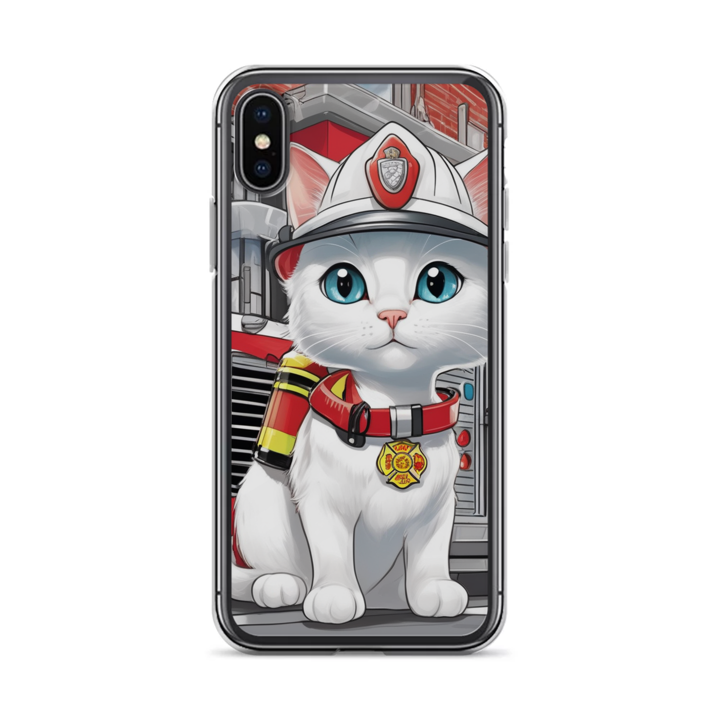 PugMug Custom White Companion Cat iPhone Case